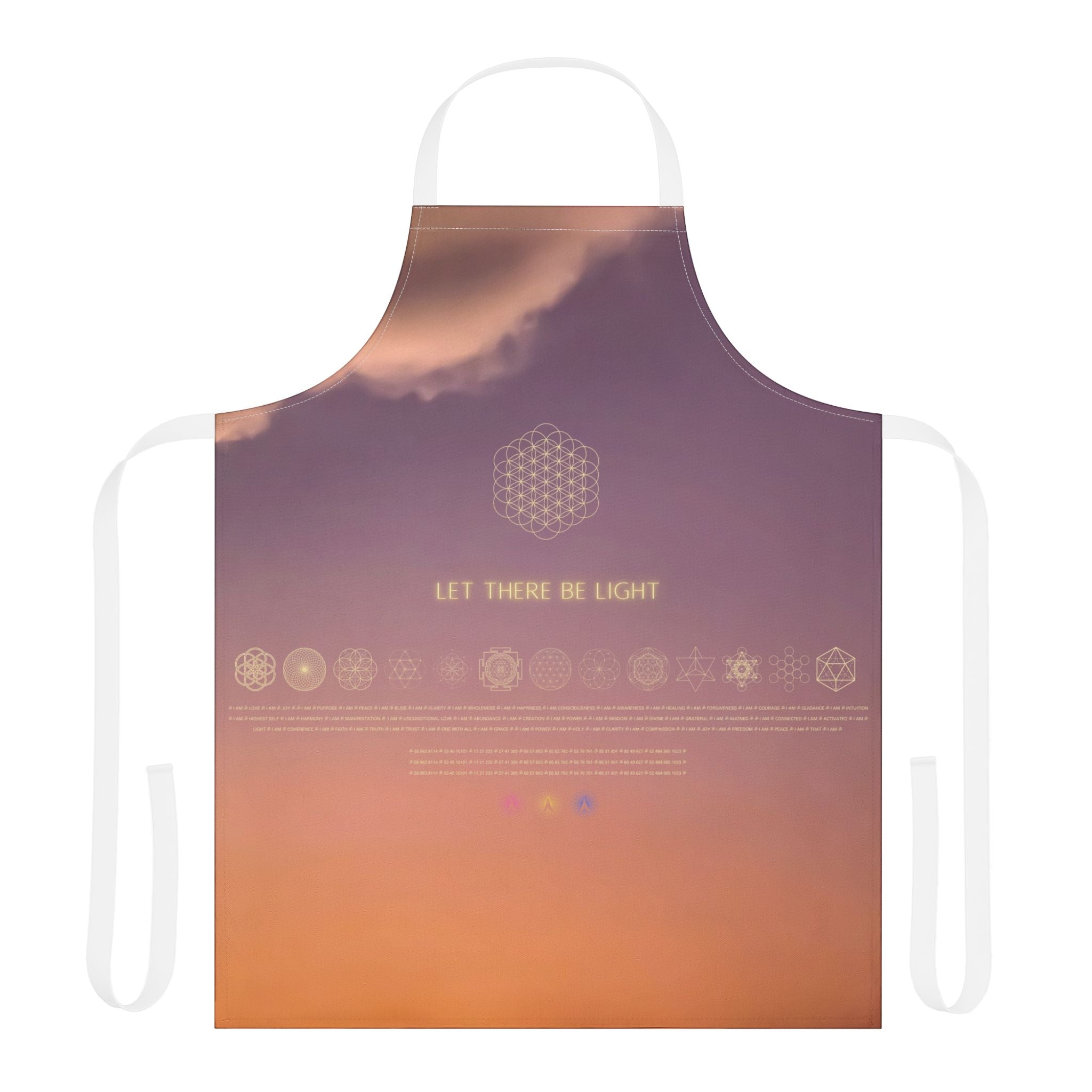 Let There Be Light . Sunset Sky Apron with 5-Color Straps