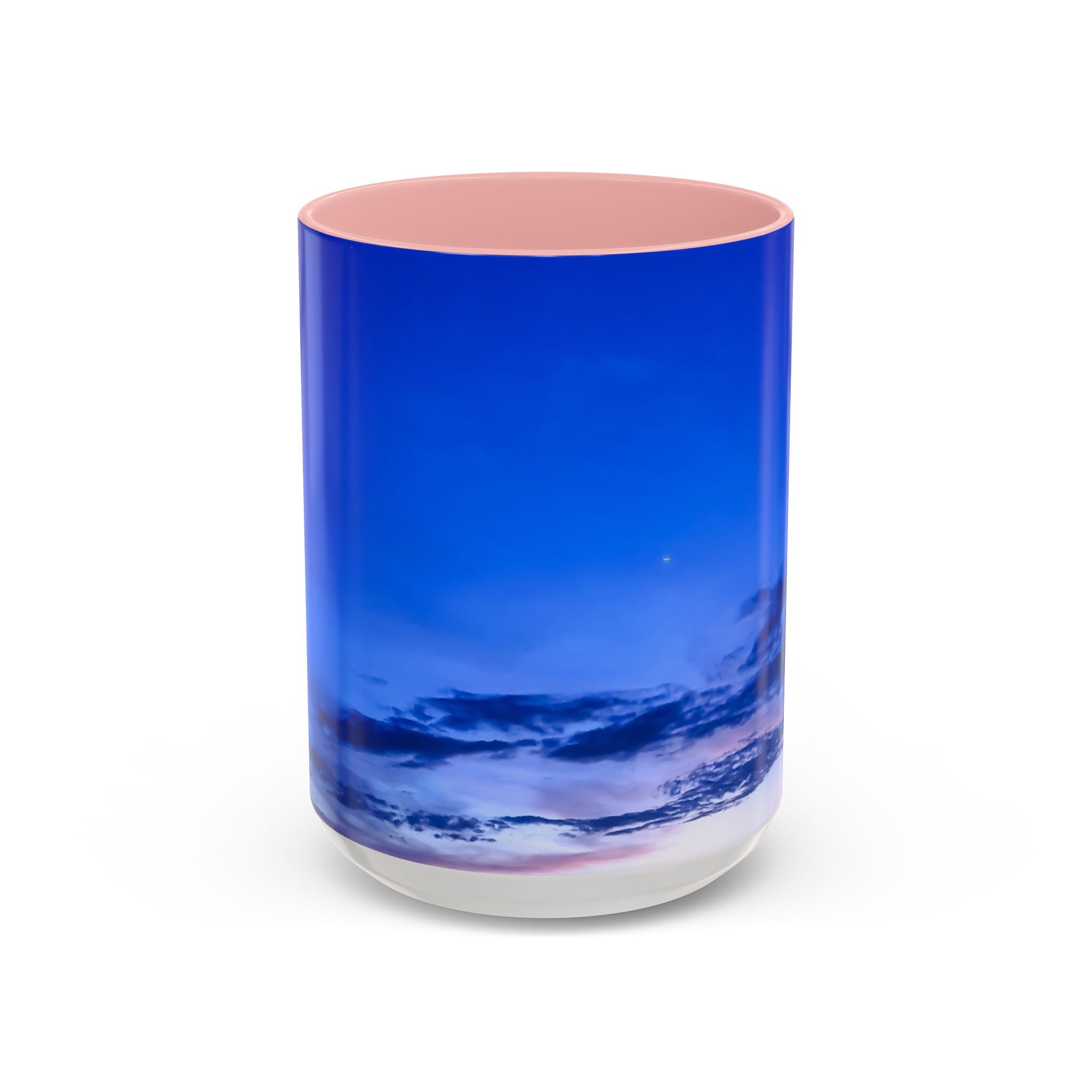 Power Alignment . Sunset Sky Accent Coffee Mug - Perfect for Cozy Mornings and Relaxing Evenings