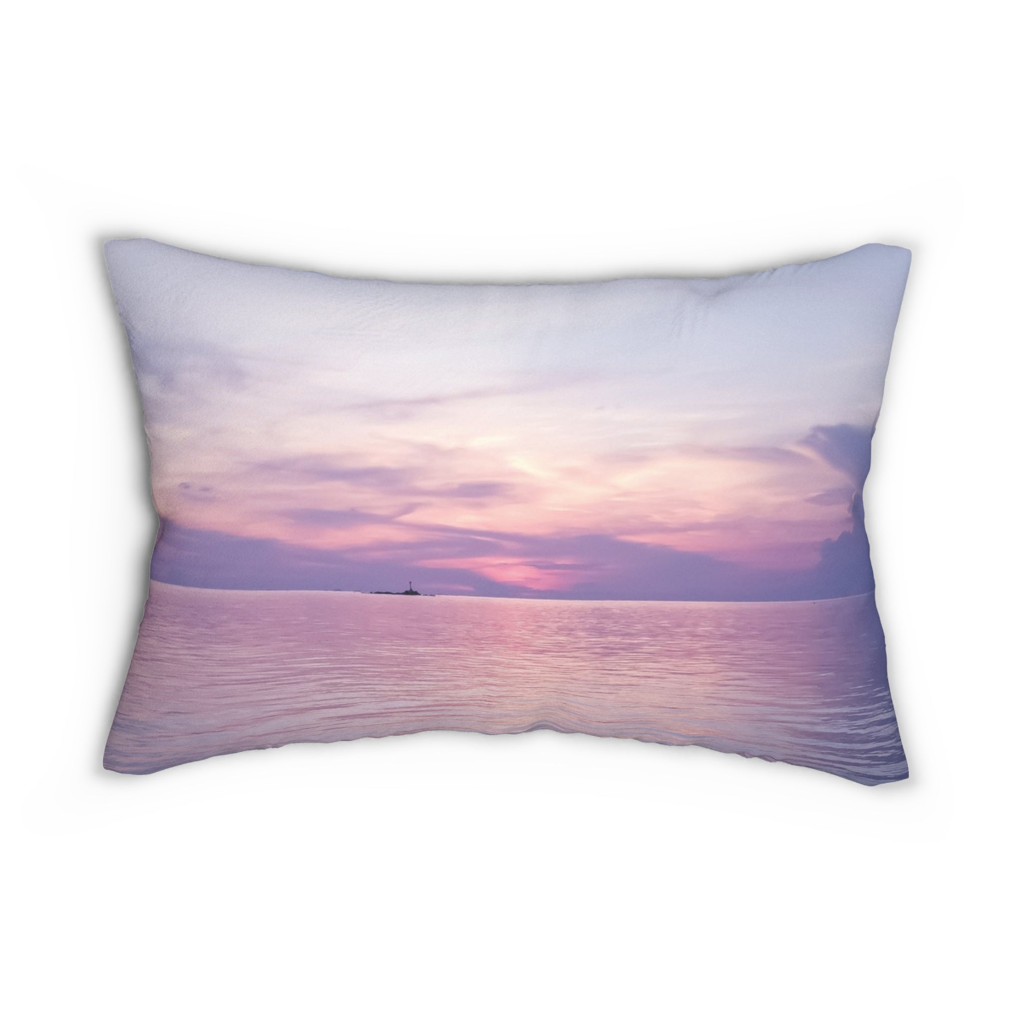 Power Connection - Serene Blue Sky Lumbar Pillow