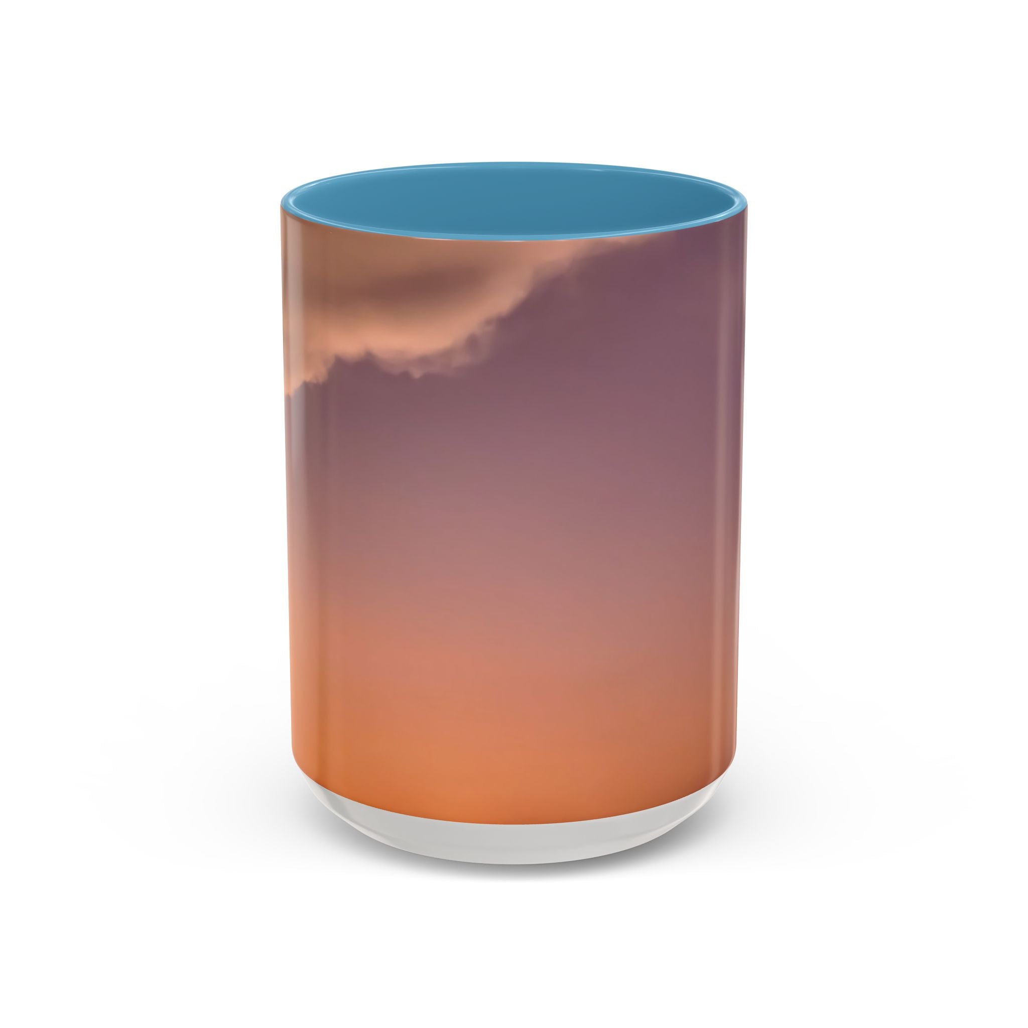 Wisdom Connection . Sunset Sky Accent Coffee Mug - Perfect for Cozy Mornings and Relaxing Evenings