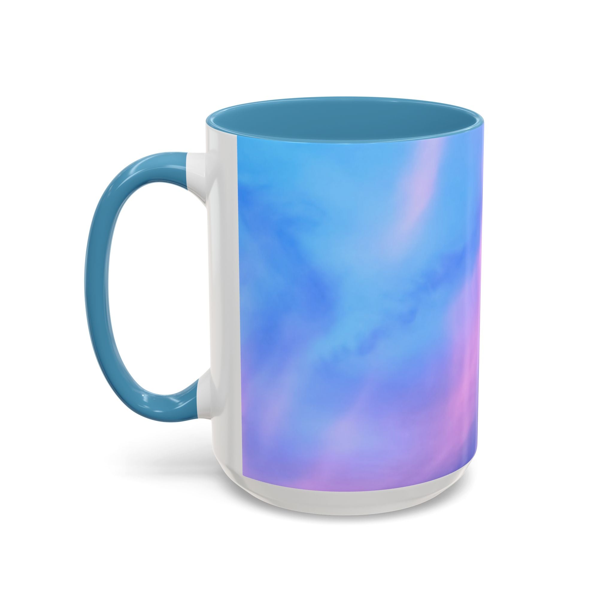 Power Manifestation . Sunset Sky Accent Coffee Mug - Perfect for Cozy Mornings and Relaxing Evenings