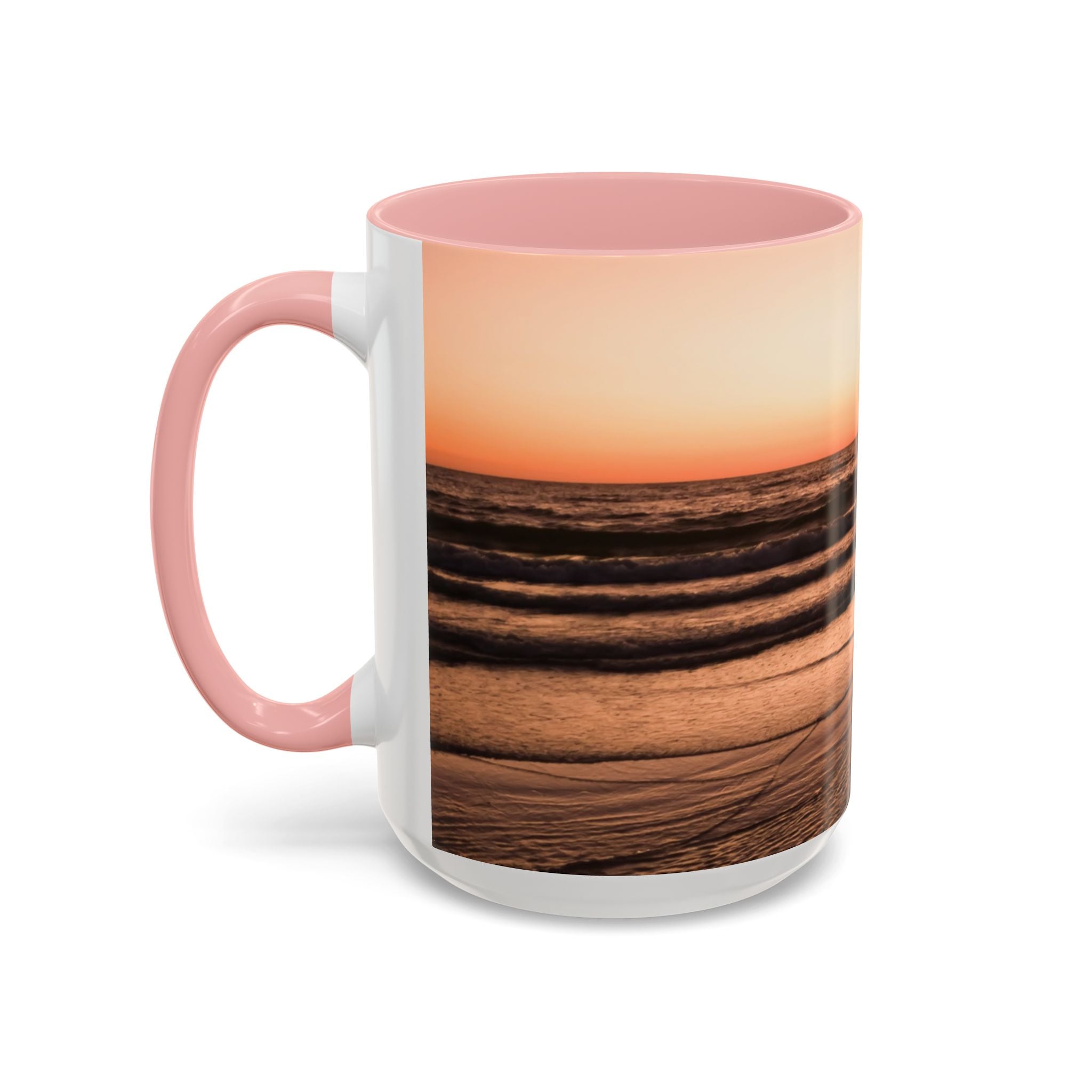 Wisdom Alignment . Sunset Sky Accent Coffee Mug - Perfect for Cozy Mornings and Relaxing Evenings