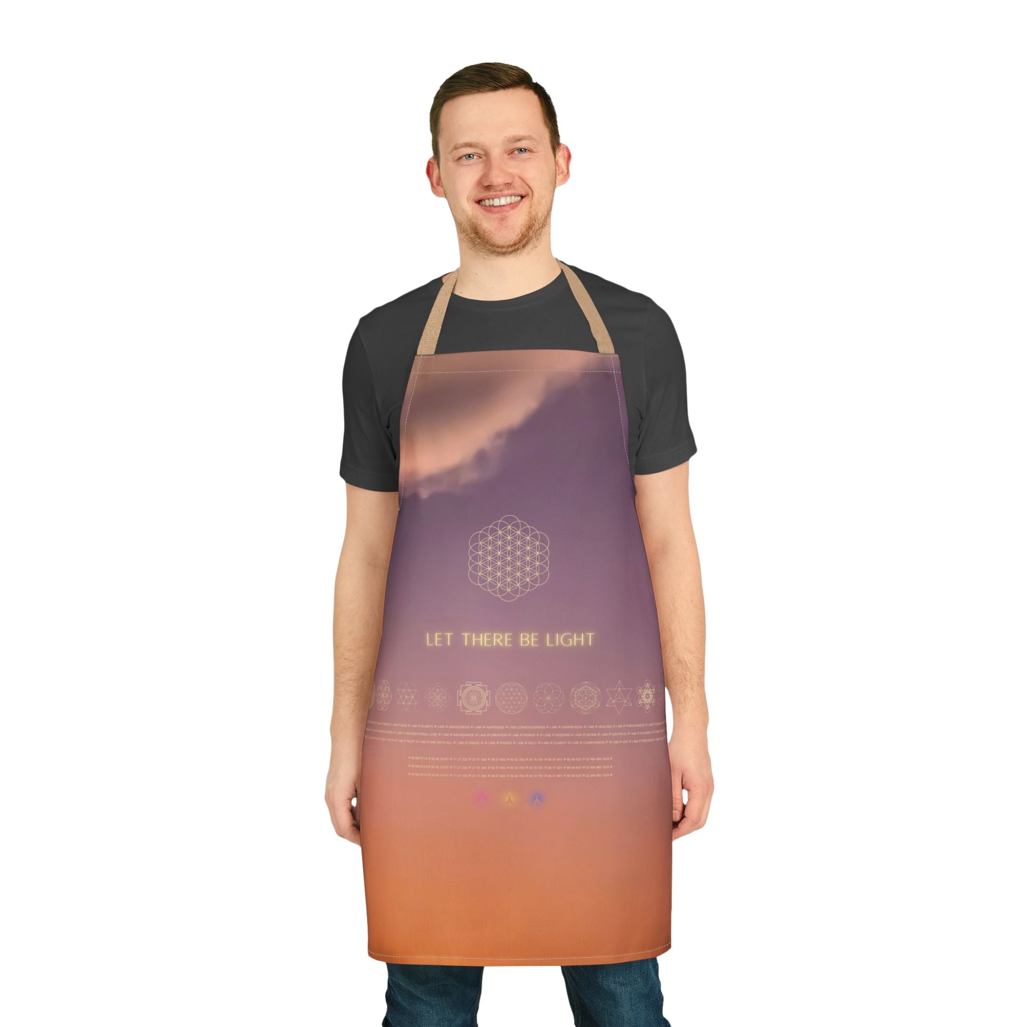 Let There Be Light . Sunset Sky Apron with 5-Color Straps
