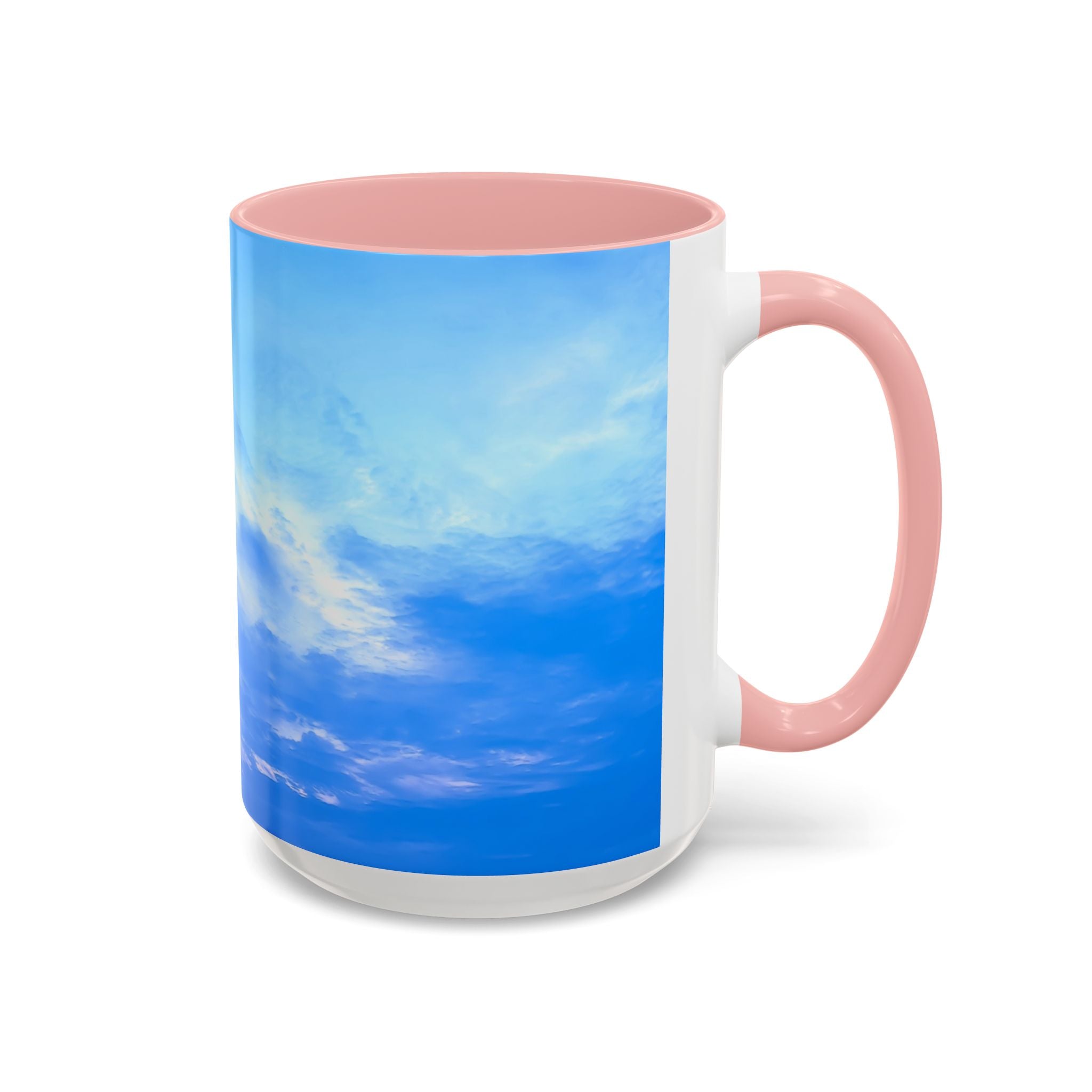 Power Creation . Sunset Sky Accent Coffee Mug - Perfect for Cozy Mornings and Relaxing Evenings