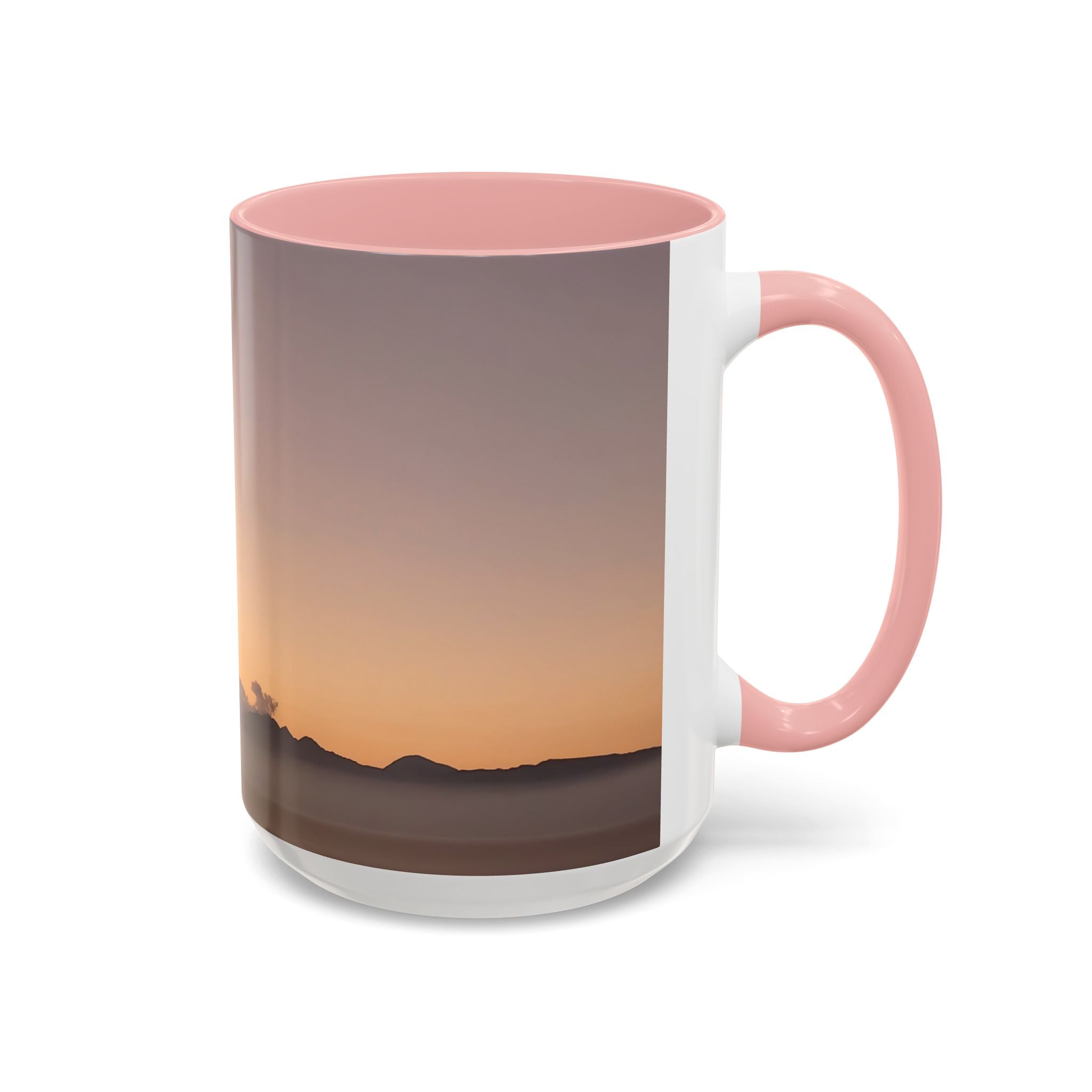 Wisdom Activation . Sunset Sky Accent Coffee Mug - Perfect for Cozy Mornings and Relaxing Evenings