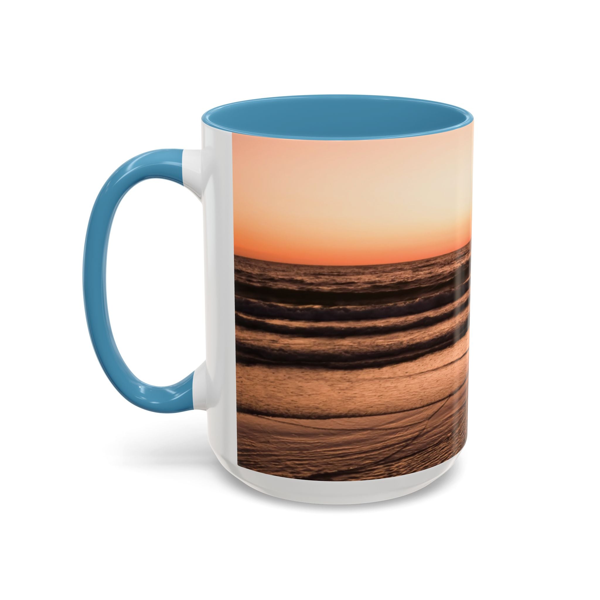 Wisdom Alignment . Sunset Sky Accent Coffee Mug - Perfect for Cozy Mornings and Relaxing Evenings