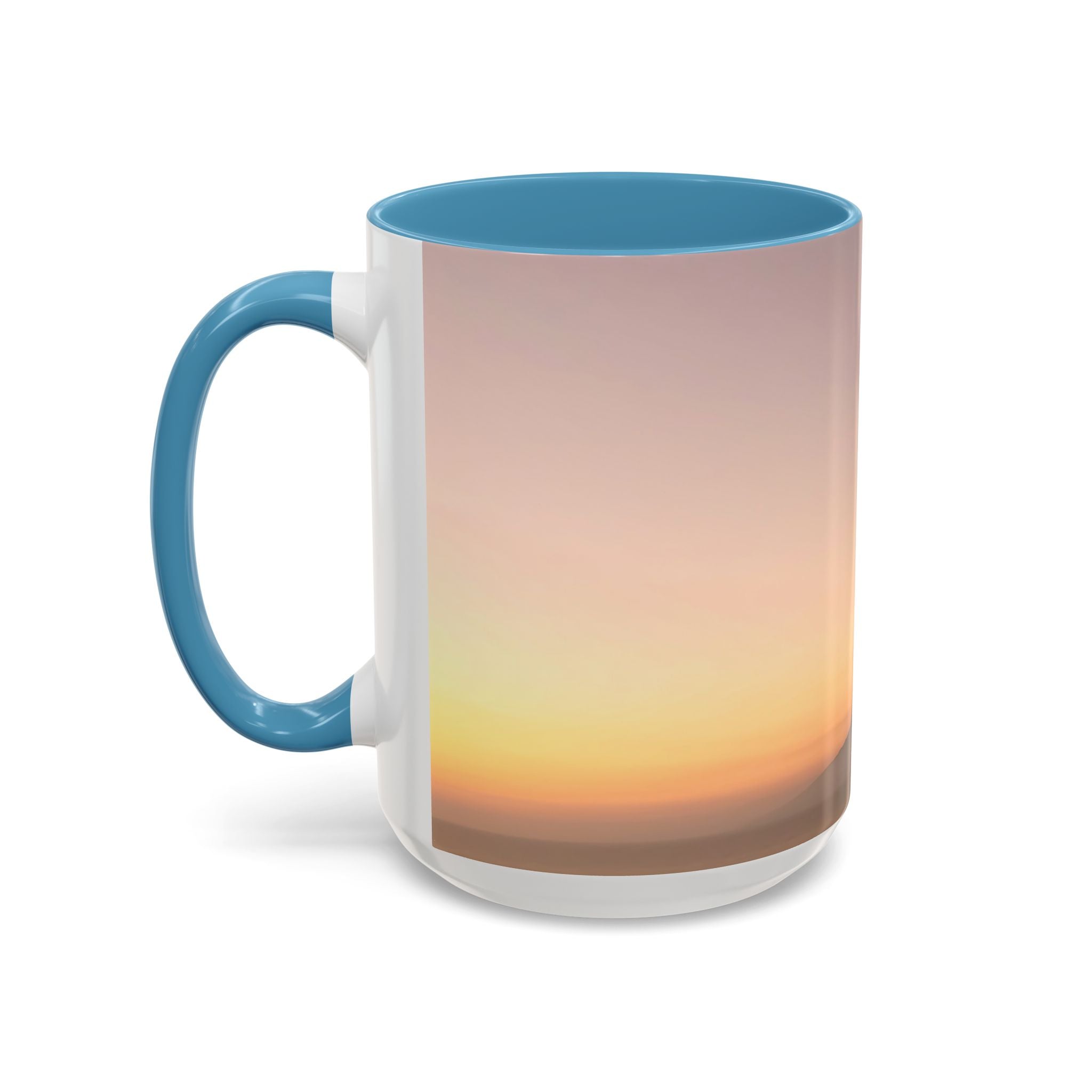 Wisdom Activation . Sunset Sky Accent Coffee Mug - Perfect for Cozy Mornings and Relaxing Evenings