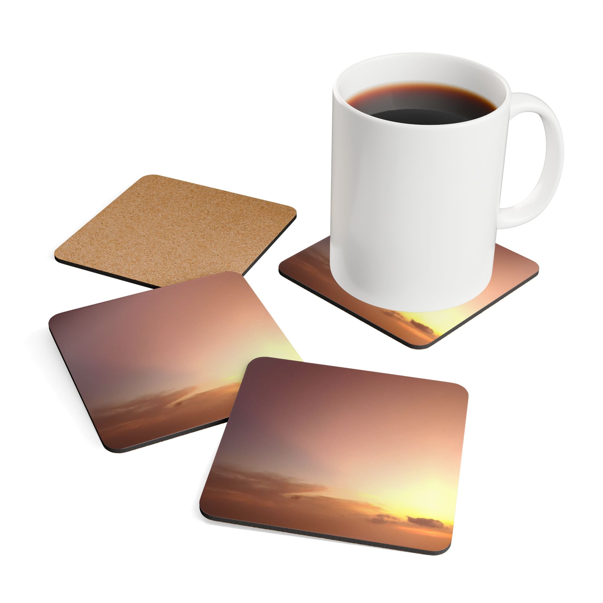 Wisdom Awakening - Corkwood Coaster Set