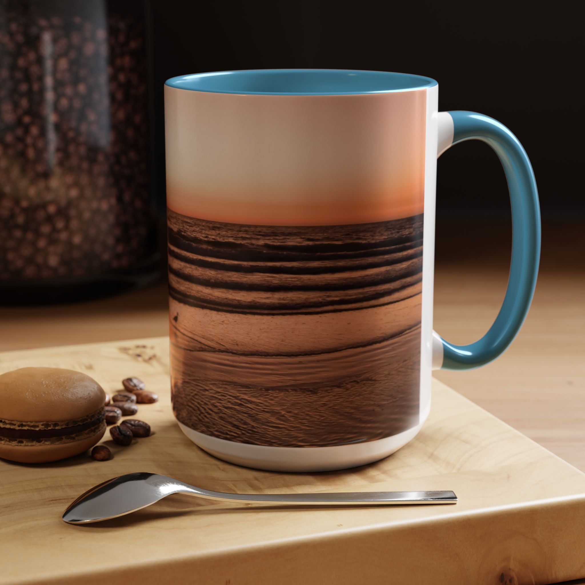 Wisdom Alignment . Sunset Sky Accent Coffee Mug - Perfect for Cozy Mornings and Relaxing Evenings