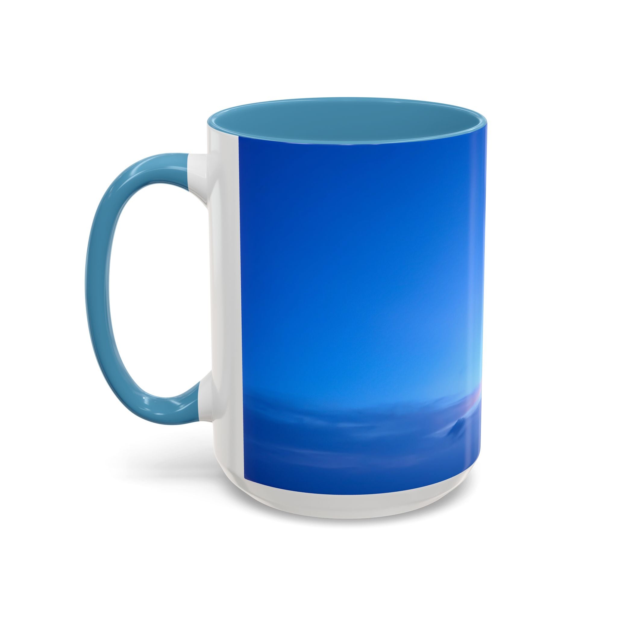 Power Awakening . Sunset Sky Accent Coffee Mug - Perfect for Cozy Mornings and Relaxing Evenings