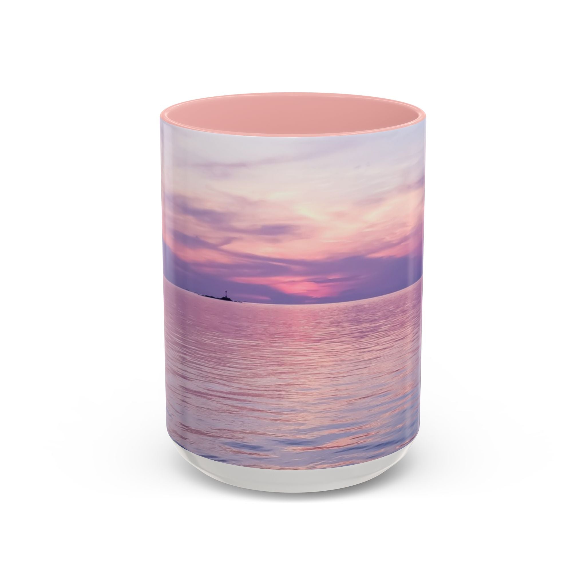 Power Connection . Sunset Sky Accent Coffee Mug - Perfect for Cozy Mornings and Relaxing Evenings