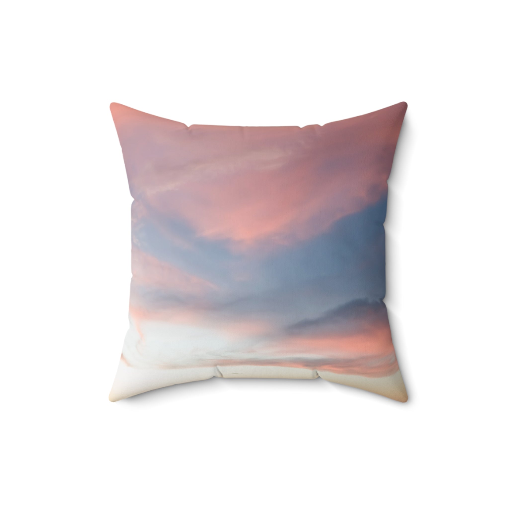 Love Manifestation . Pastel Sky Throw Pillow, Cozy Decorative Cushion for Living Room, Boho Home Decor, Gift for Housewarming, Beach House Accent