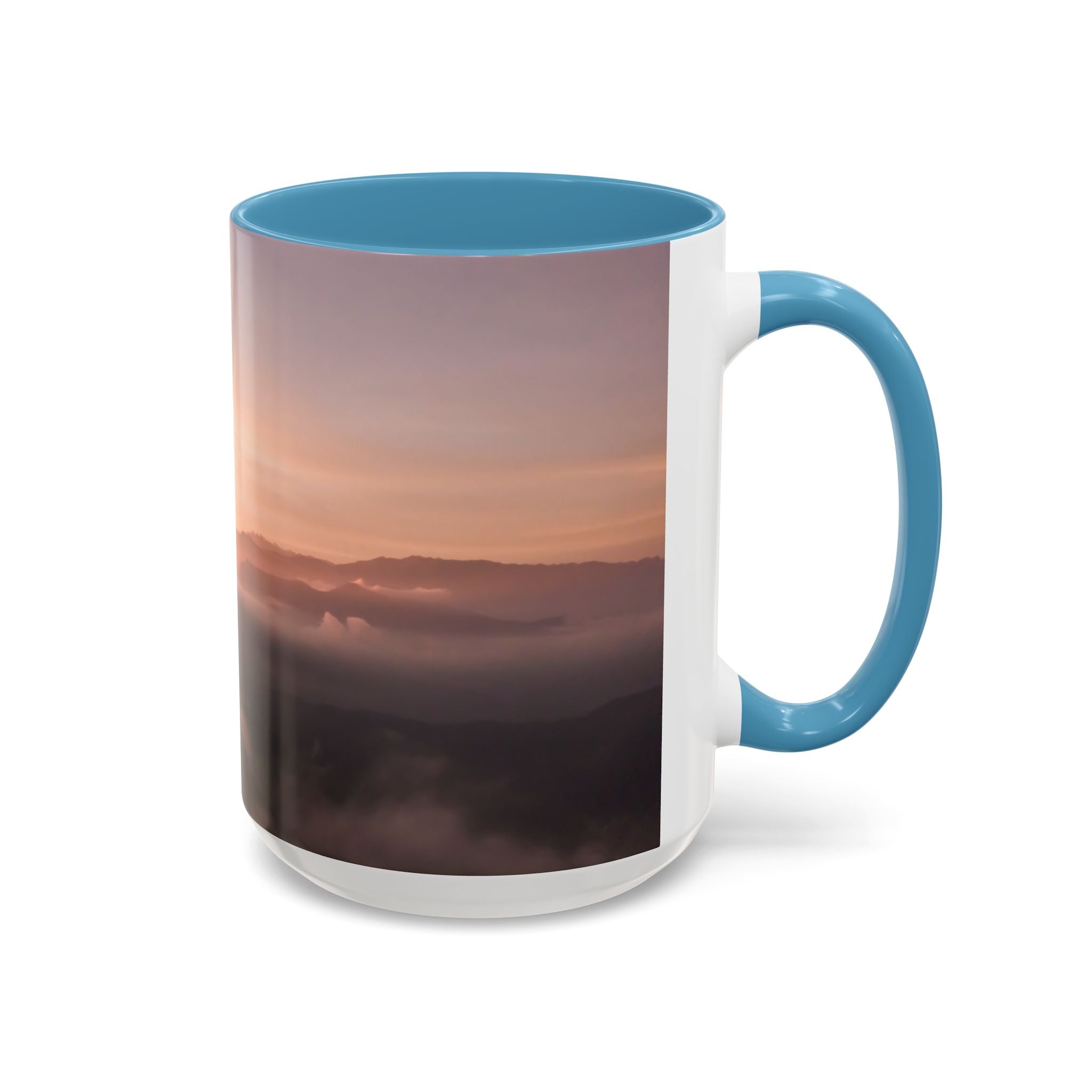 Wisdom Creation . Sunset Sky Accent Coffee Mug - Perfect for Cozy Mornings and Relaxing Evenings