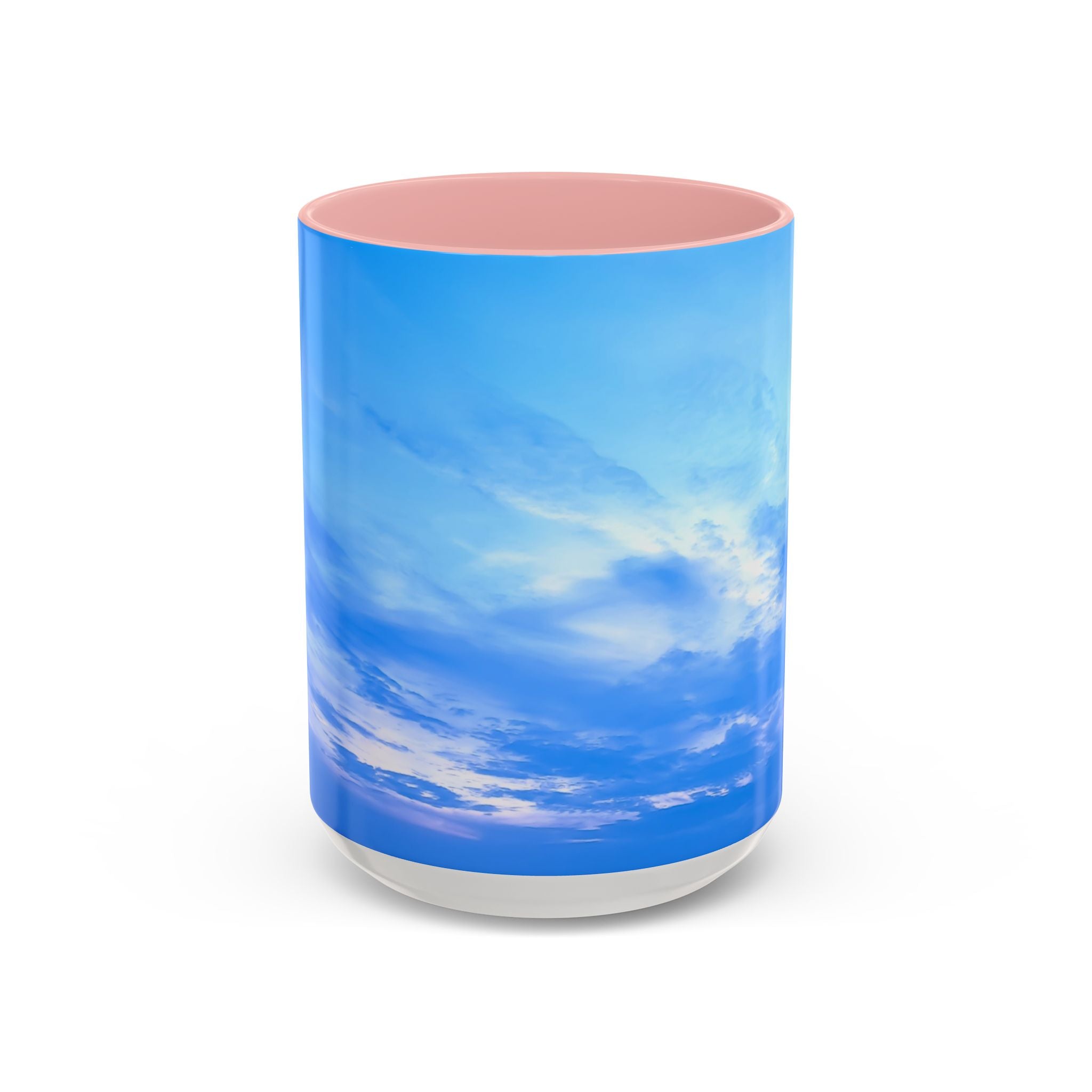 Power Creation . Sunset Sky Accent Coffee Mug - Perfect for Cozy Mornings and Relaxing Evenings