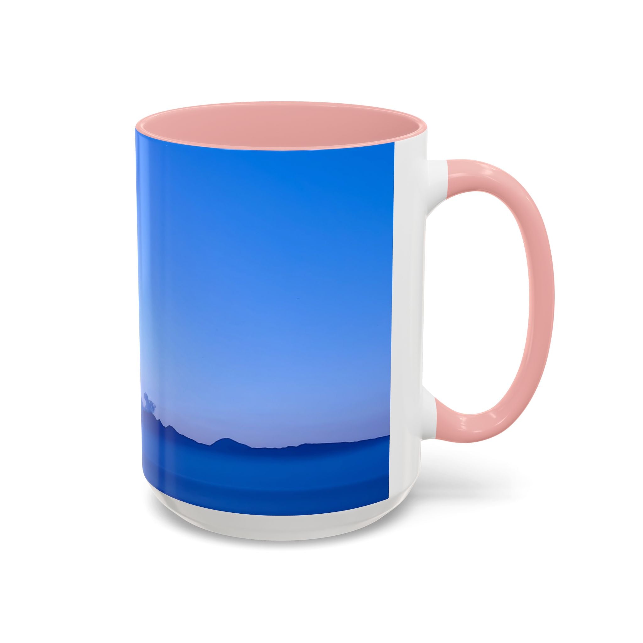 Power Activation . Sunset Sky Accent Coffee Mug - Perfect for Cozy Mornings and Relaxing Evenings