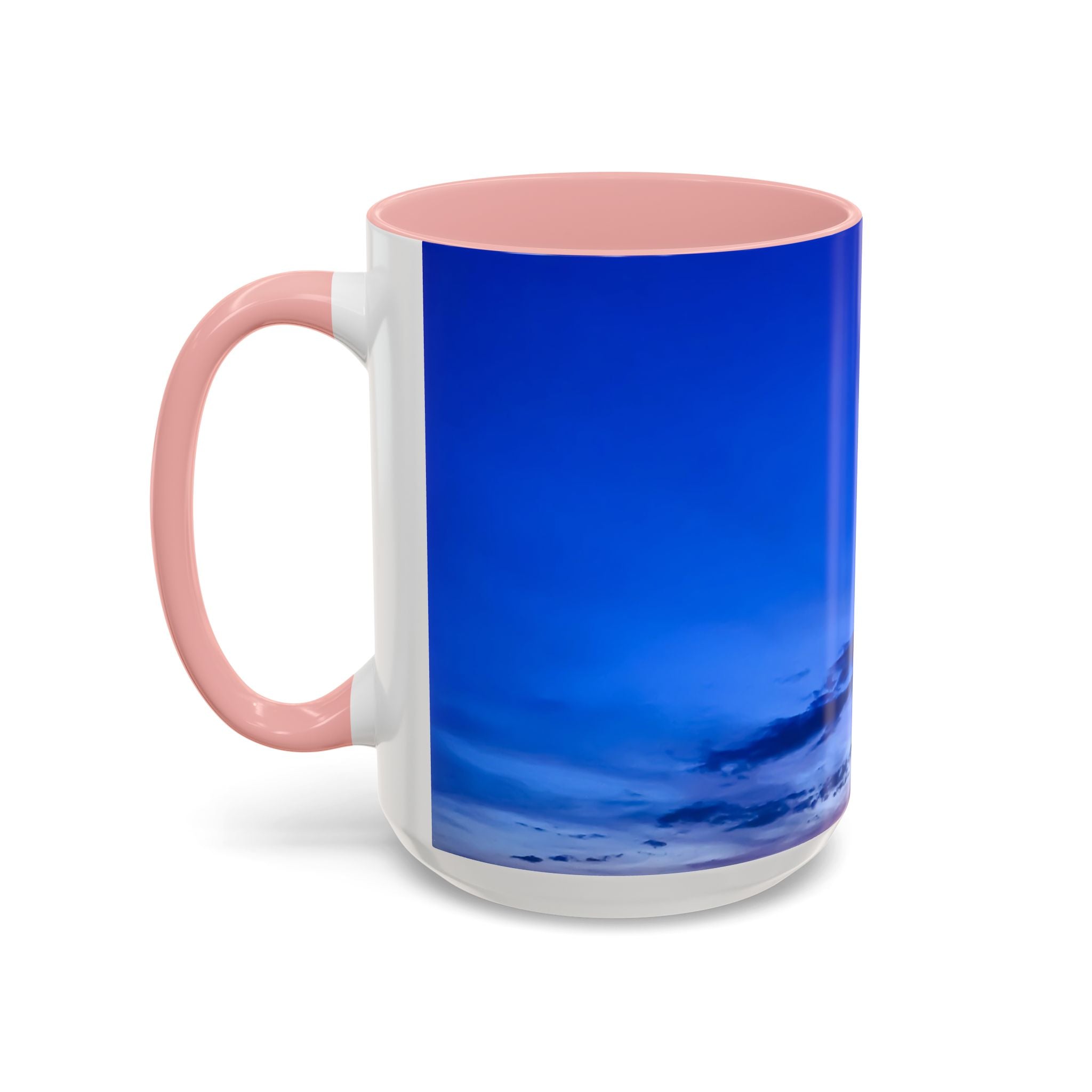 Power Alignment . Sunset Sky Accent Coffee Mug - Perfect for Cozy Mornings and Relaxing Evenings