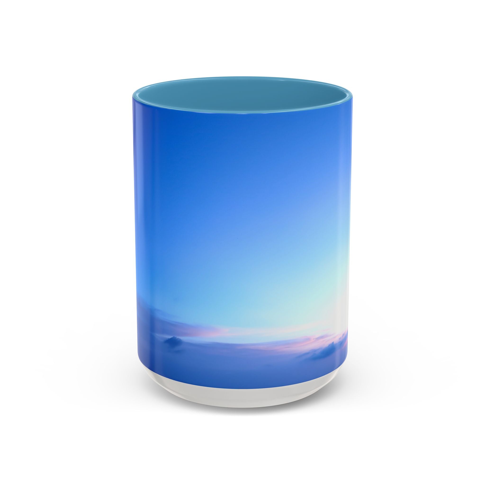 Power Awakening . Sunset Sky Accent Coffee Mug - Perfect for Cozy Mornings and Relaxing Evenings