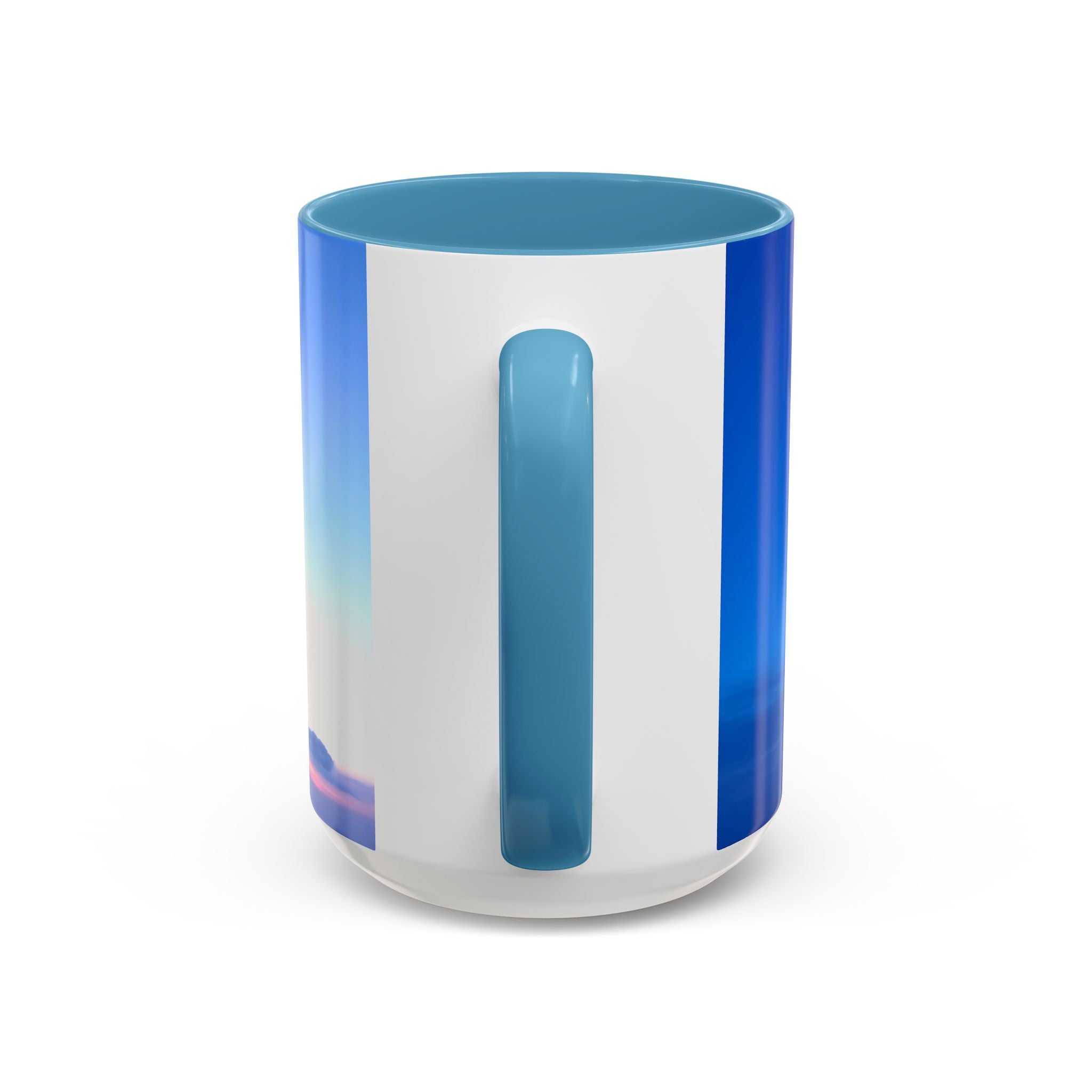 Power Awakening . Sunset Sky Accent Coffee Mug - Perfect for Cozy Mornings and Relaxing Evenings