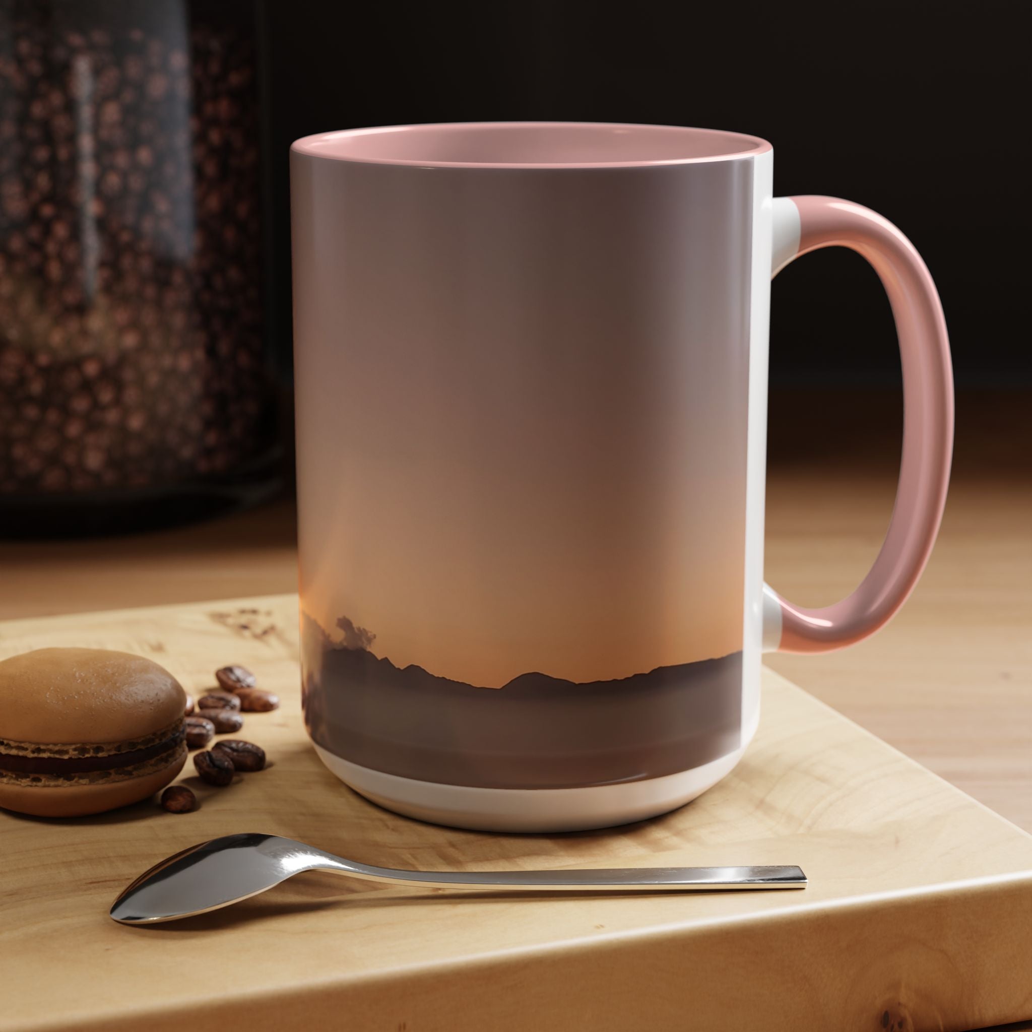 Wisdom Activation . Sunset Sky Accent Coffee Mug - Perfect for Cozy Mornings and Relaxing Evenings