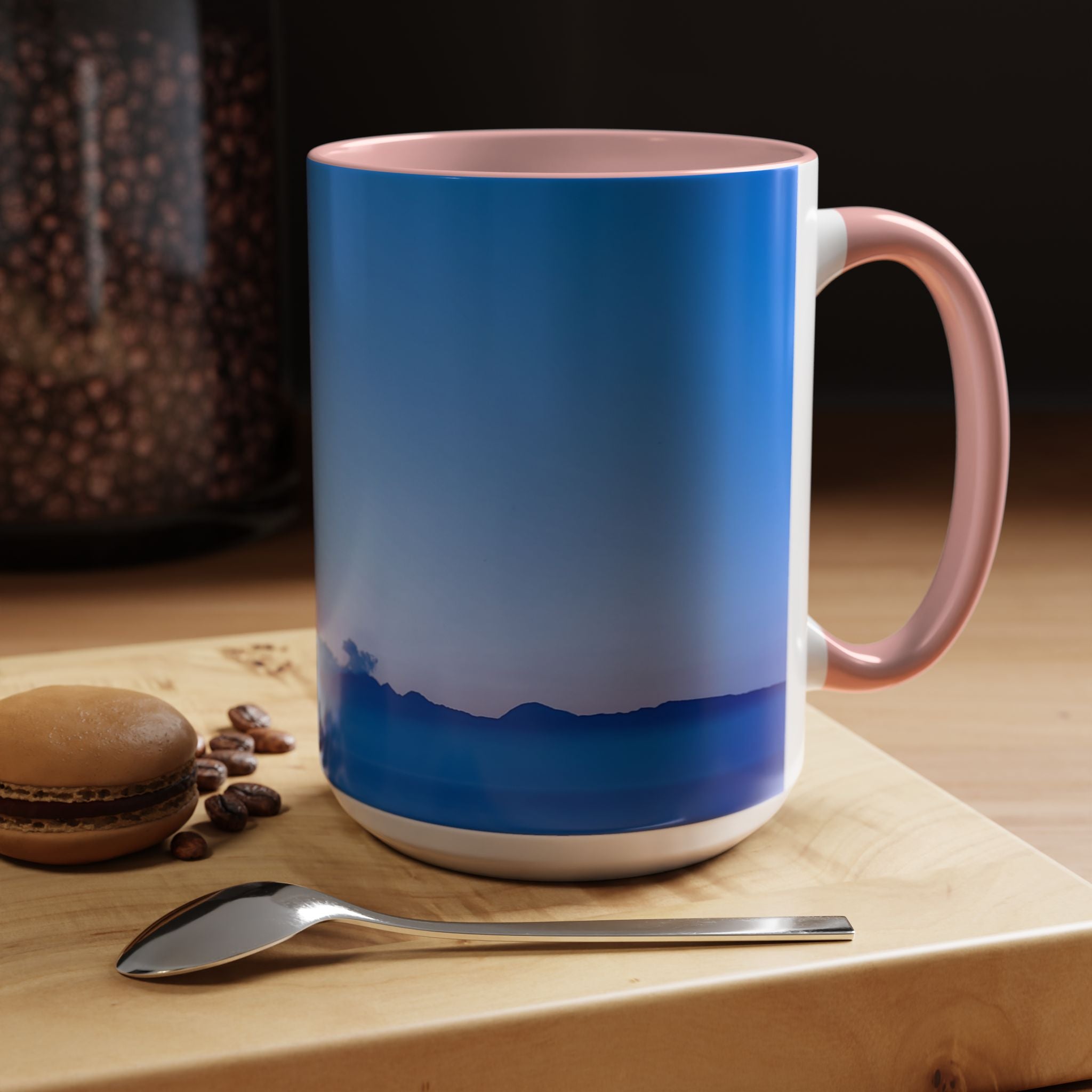 Power Activation . Sunset Sky Accent Coffee Mug - Perfect for Cozy Mornings and Relaxing Evenings