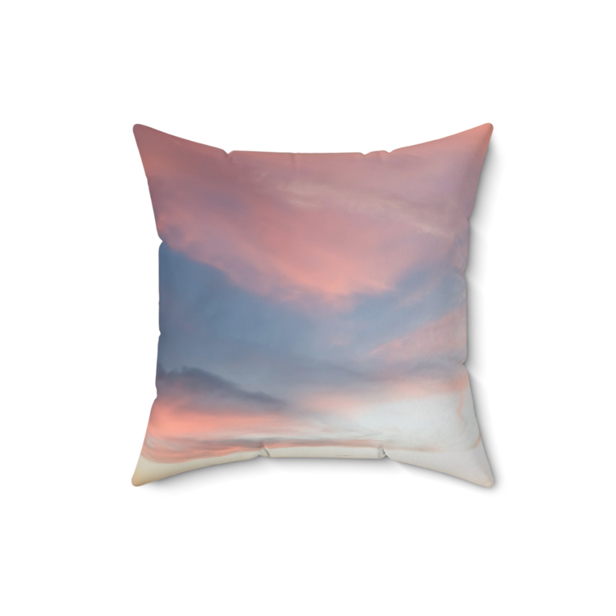 Love Manifestation . Pastel Sky Throw Pillow, Cozy Decorative Cushion for Living Room, Boho Home Decor, Gift for Housewarming, Beach House Accent
