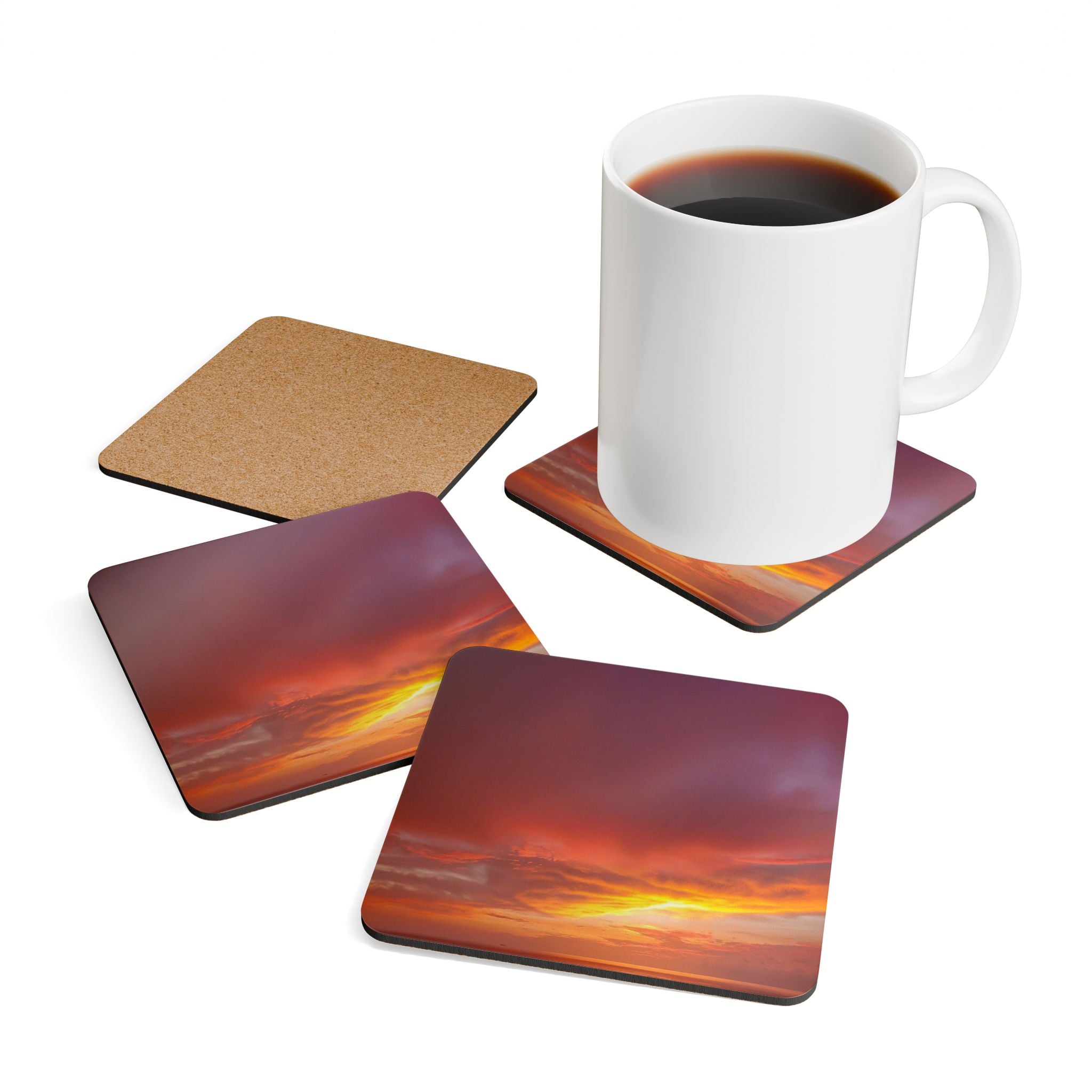 Love Alignment - Corkwood Coaster Set