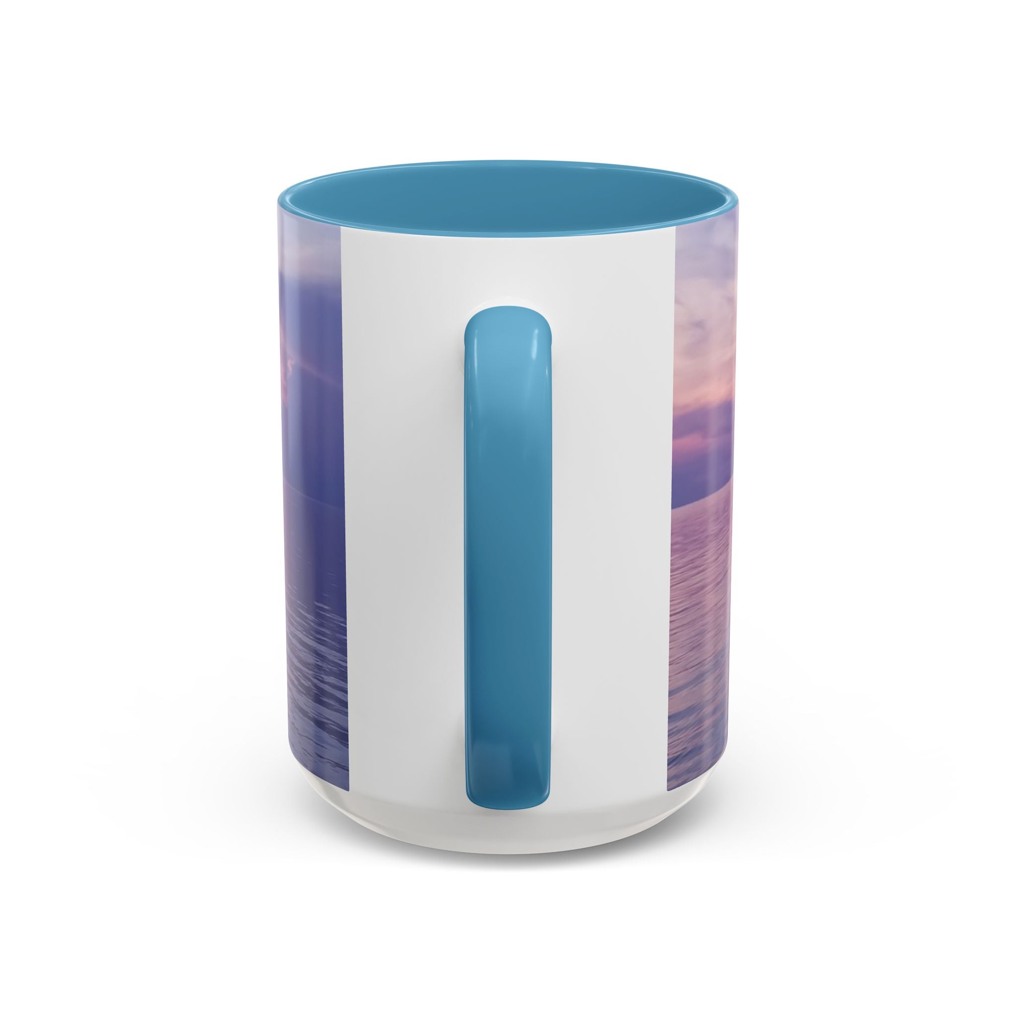 Power Connection . Sunset Sky Accent Coffee Mug - Perfect for Cozy Mornings and Relaxing Evenings