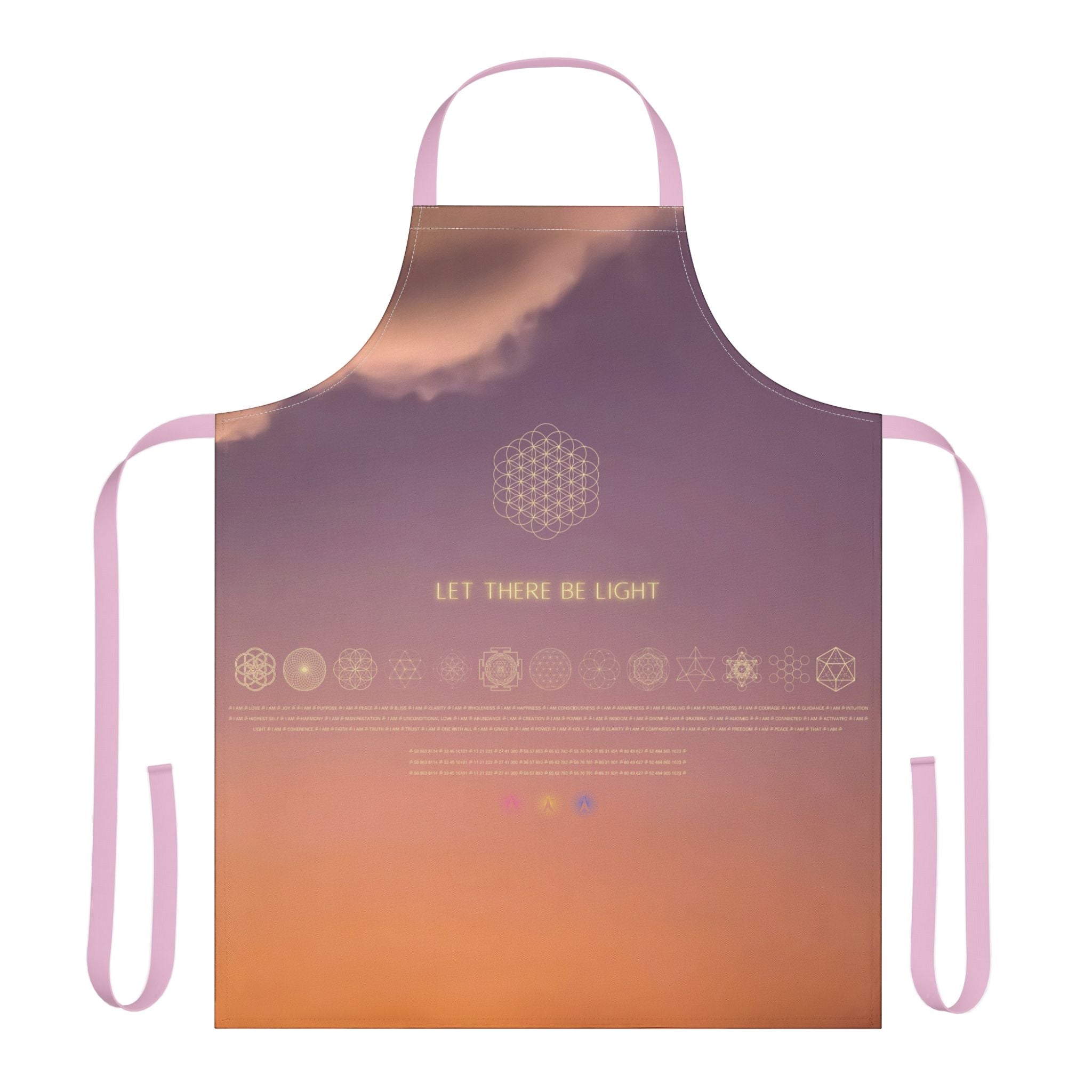 Let There Be Light . Sunset Sky Apron with 5-Color Straps