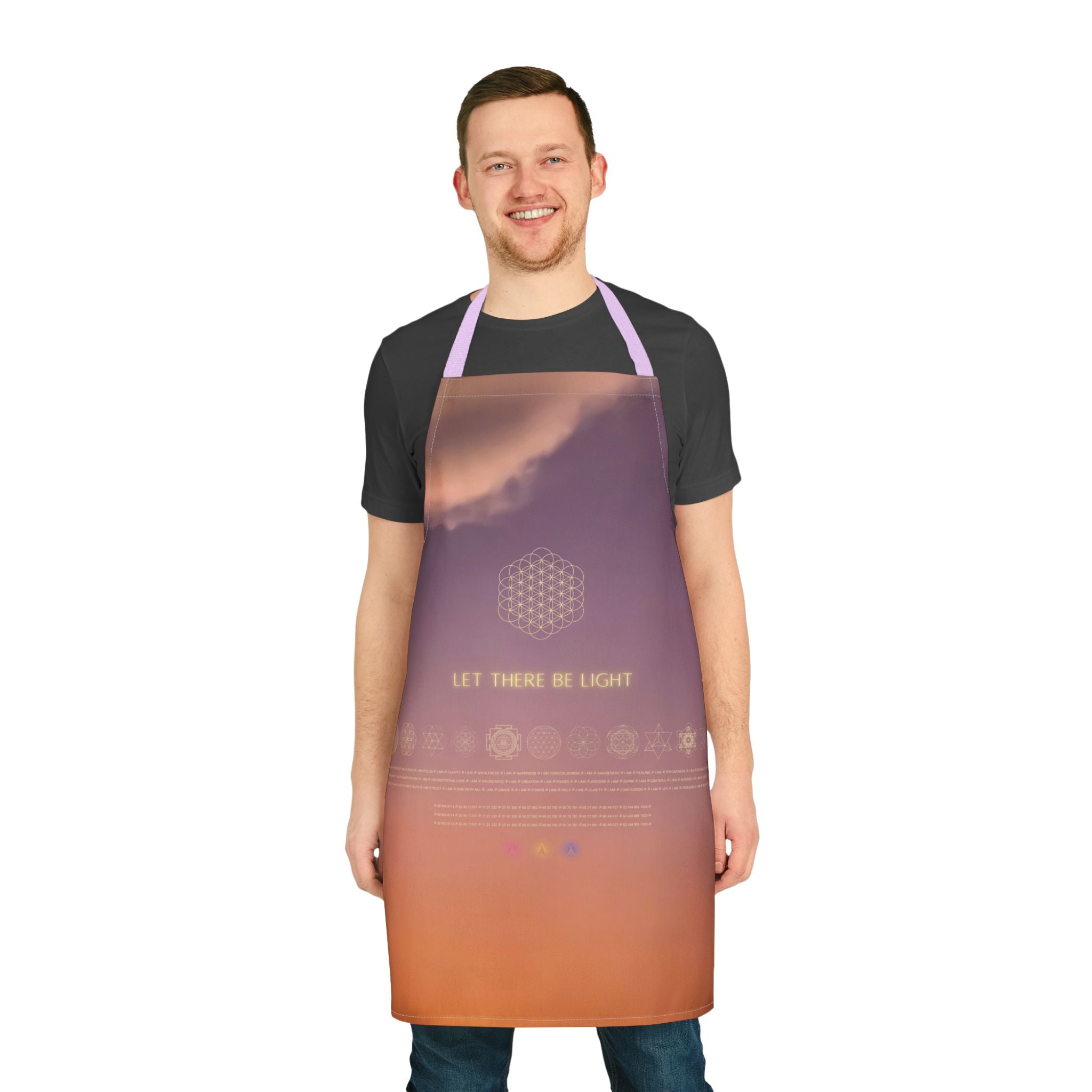 Let There Be Light . Sunset Sky Apron with 5-Color Straps