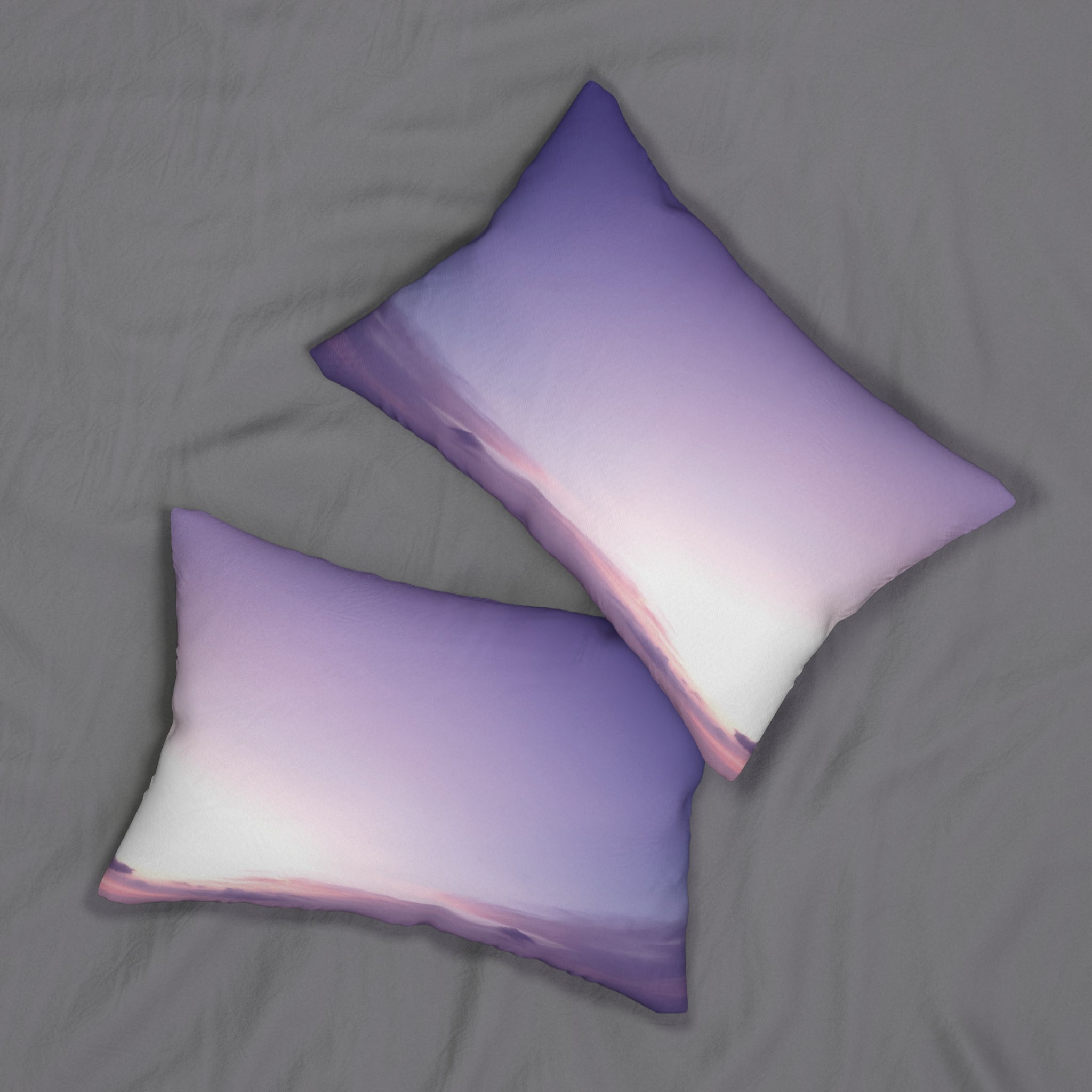 Love Awakening - Pastel Sunset Lumbar Pillow - Relaxing Home Decor