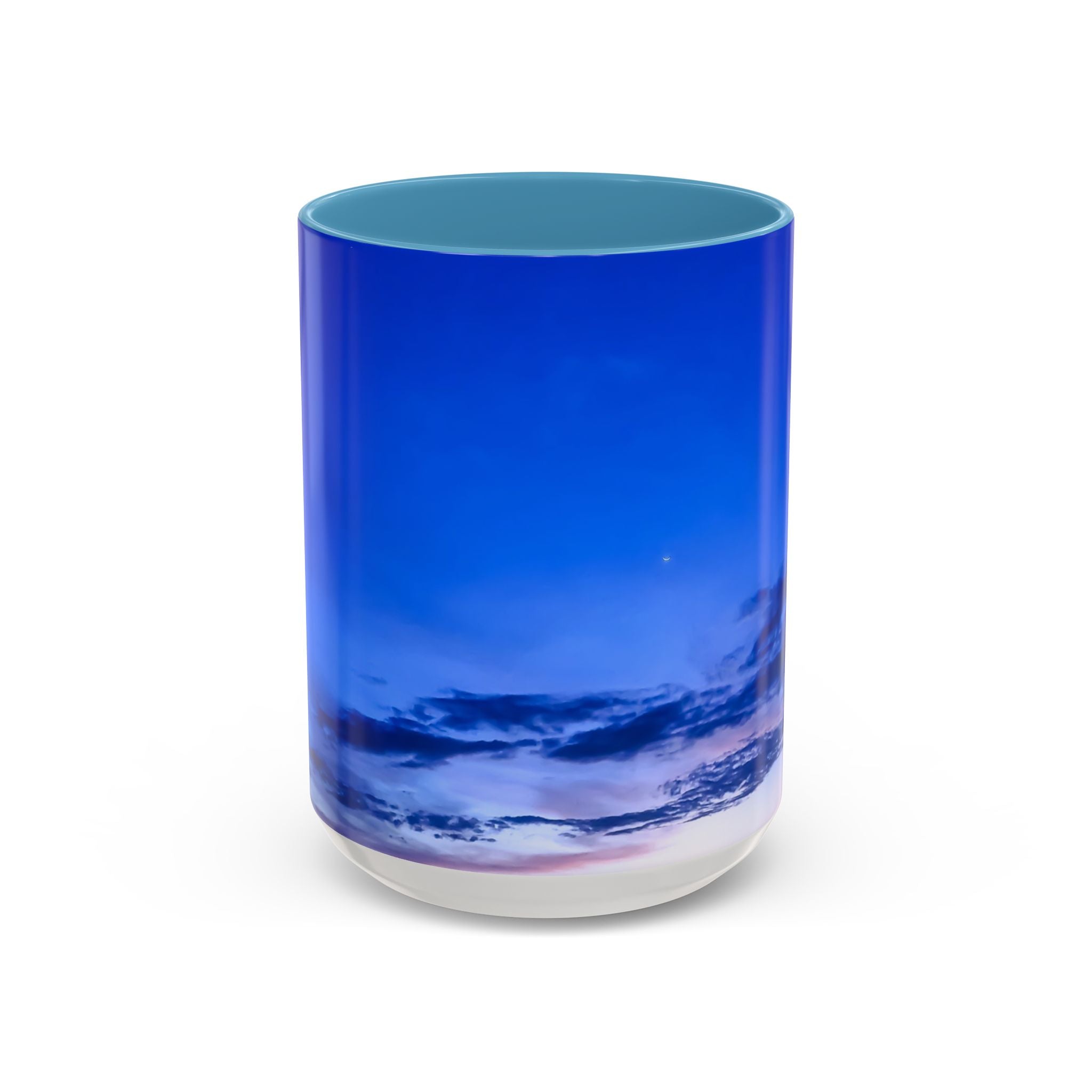 Power Alignment . Sunset Sky Accent Coffee Mug - Perfect for Cozy Mornings and Relaxing Evenings