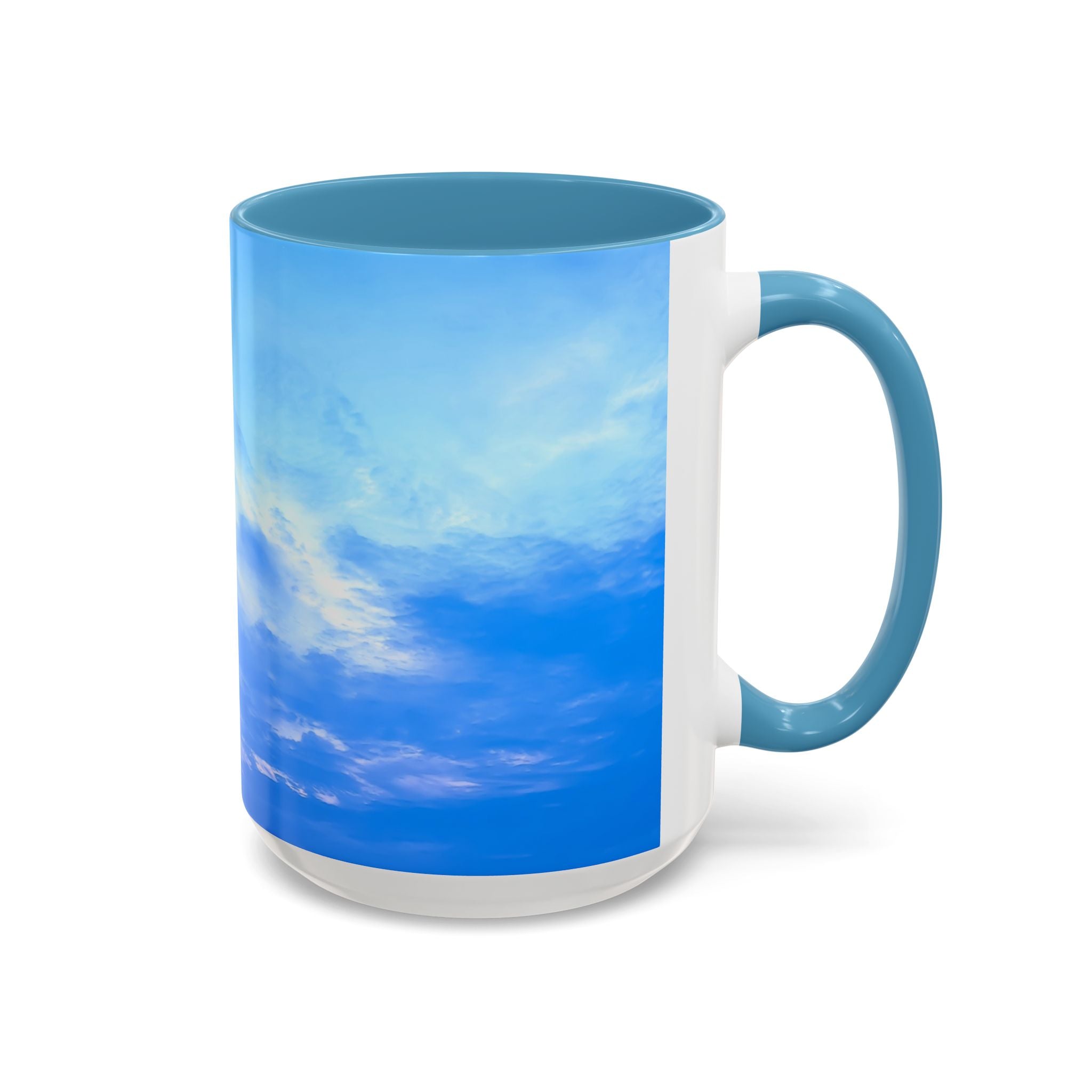 Power Creation . Sunset Sky Accent Coffee Mug - Perfect for Cozy Mornings and Relaxing Evenings
