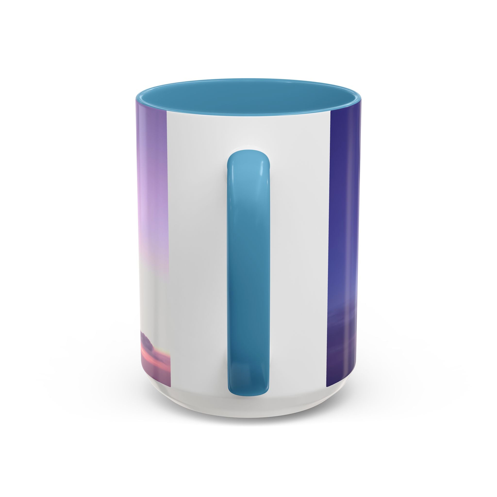 Love Awakening. Sunset Sky Accent Coffee Mug - Perfect for Cozy Mornings and Relaxing Evenings