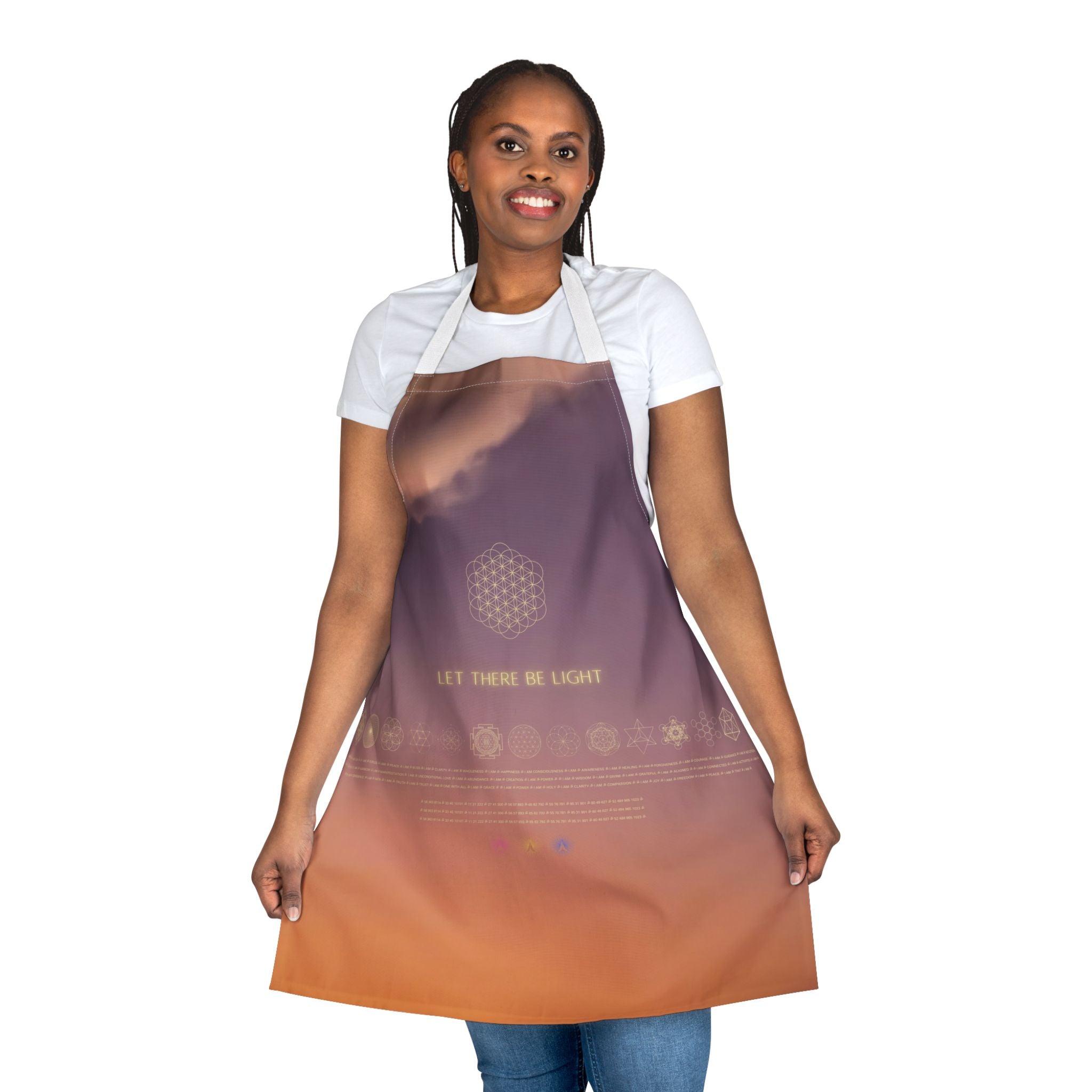 Let There Be Light . Sunset Sky Apron with 5-Color Straps