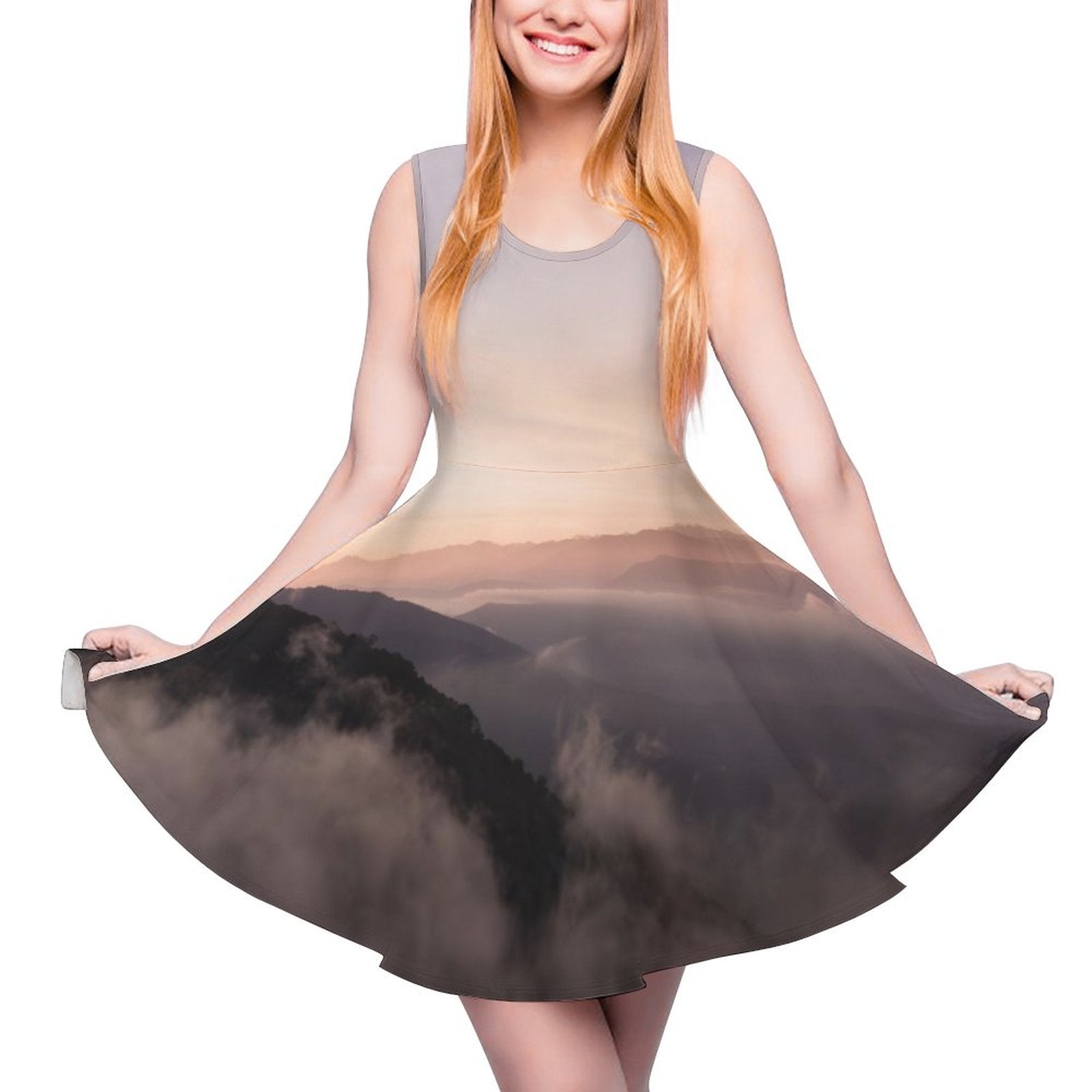 Wisdom Creation . Round Neck Sleeveless Dress