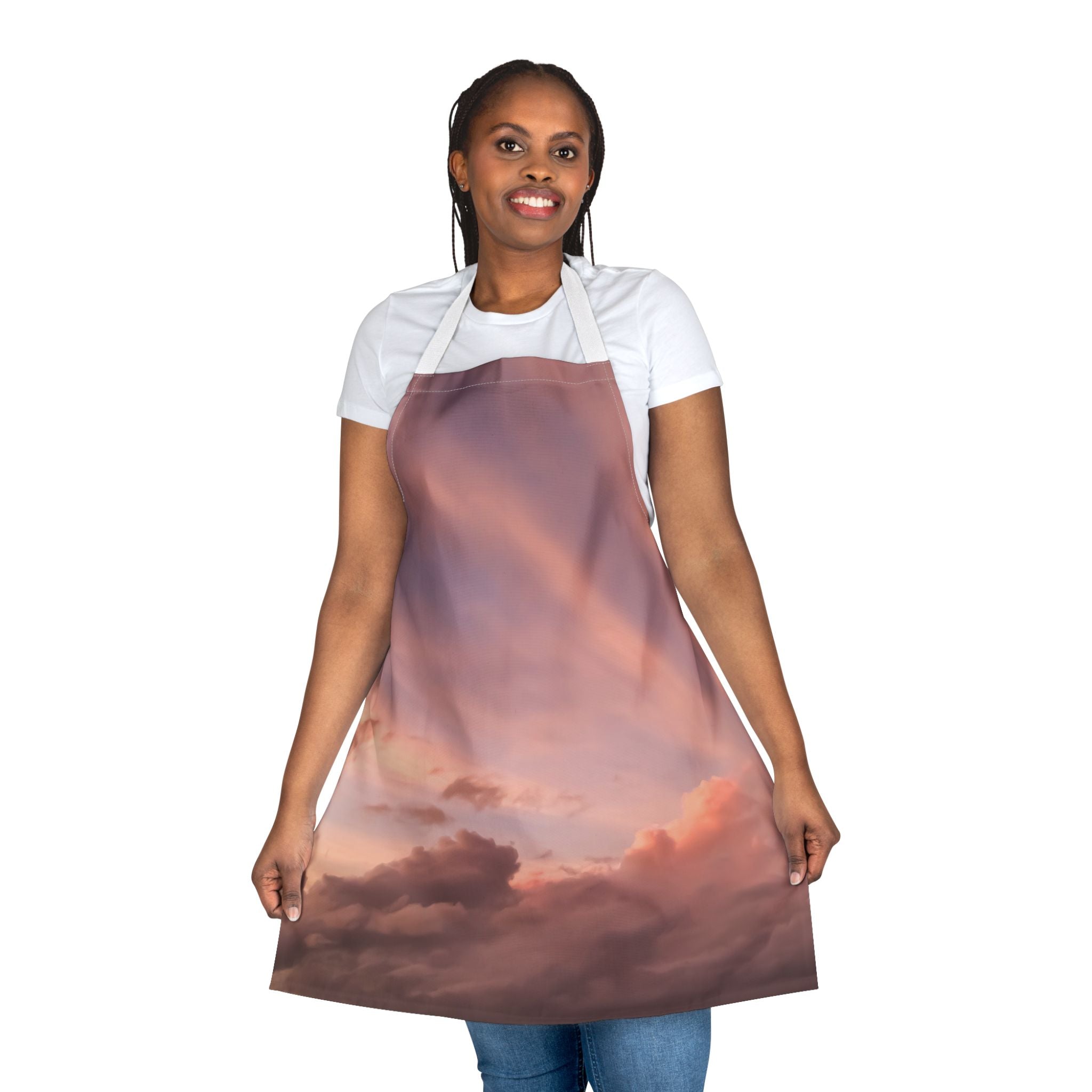 Love Connection . Sunset Sky Apron with 5-Color Straps