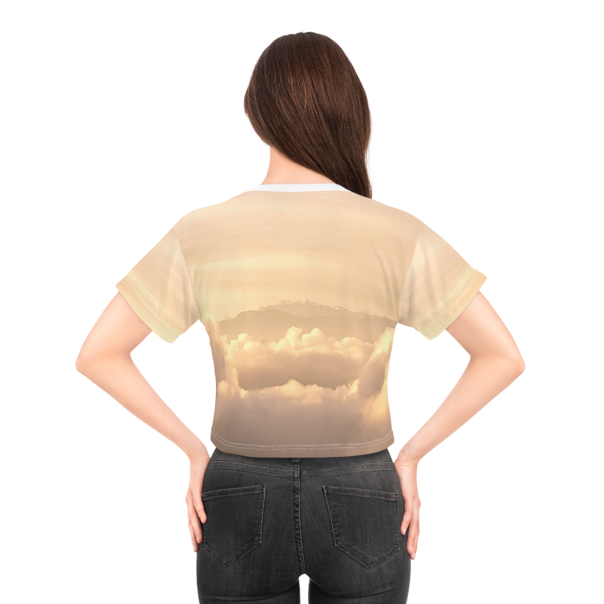Raise Above . Cloud Dream Crop Tee - AOP