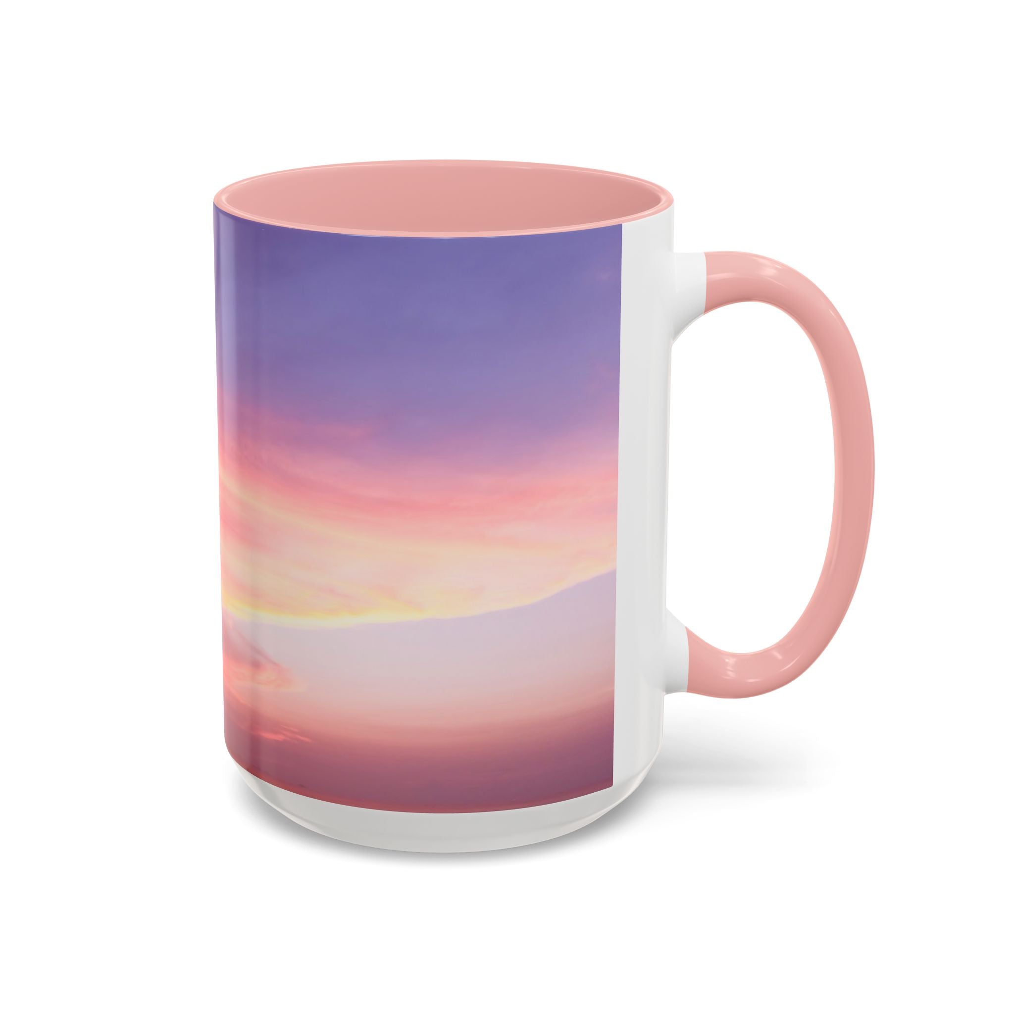 Love Activation . Sunset Sky Accent Coffee Mug - Perfect for Cozy Mornings and Relaxing Evenings