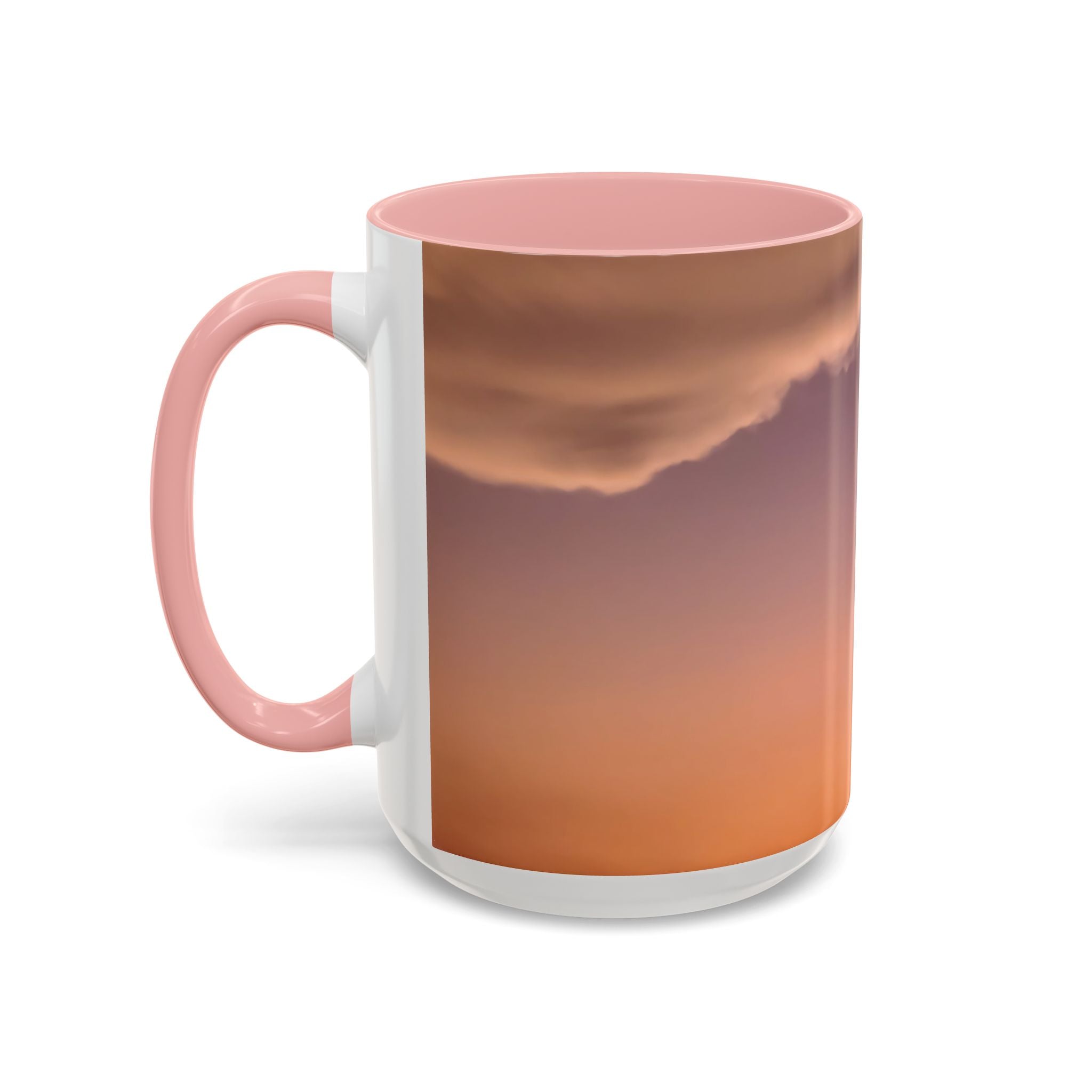 Wisdom Connection . Sunset Sky Accent Coffee Mug - Perfect for Cozy Mornings and Relaxing Evenings