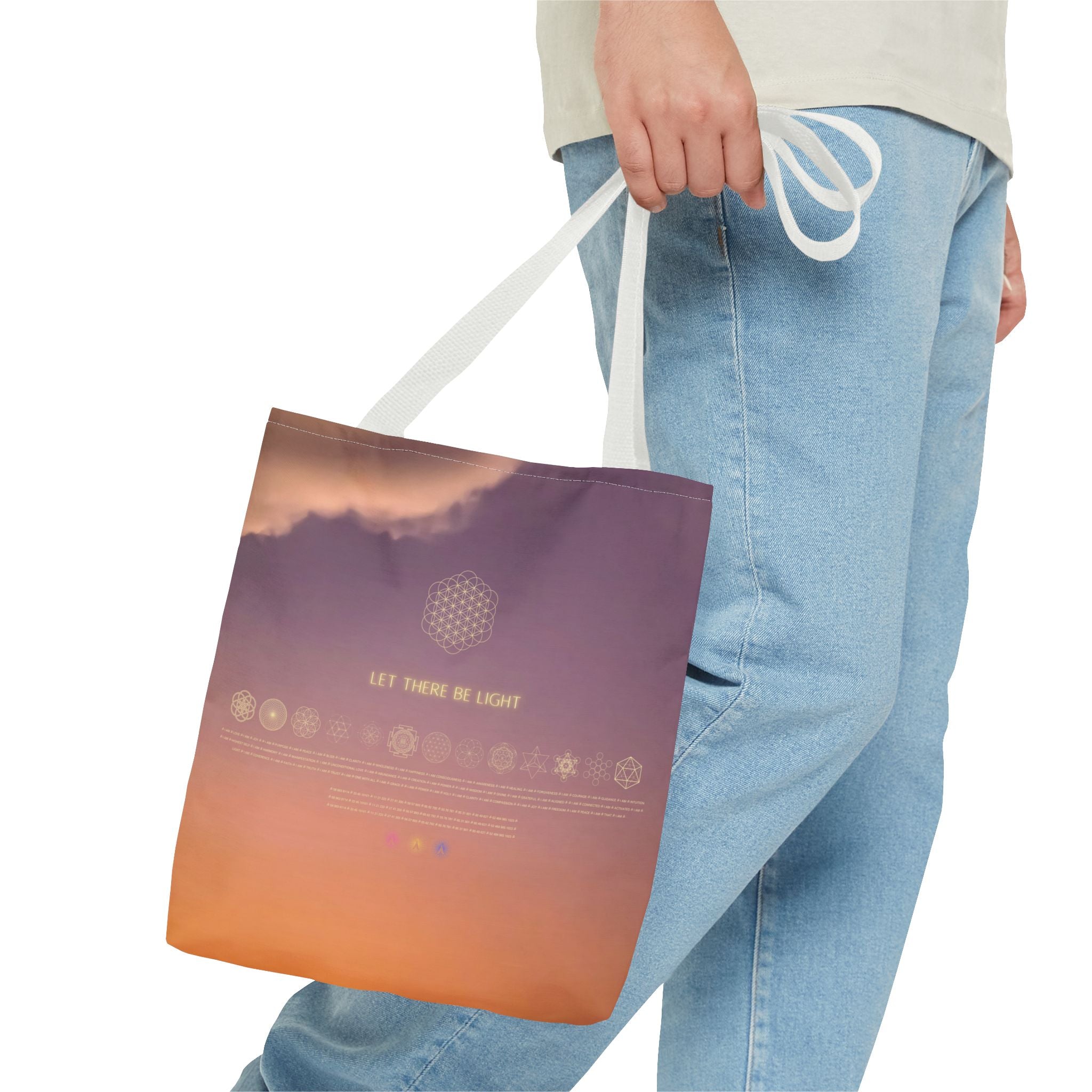 Let There Be Light . Dreamy Sunset Tote Bag