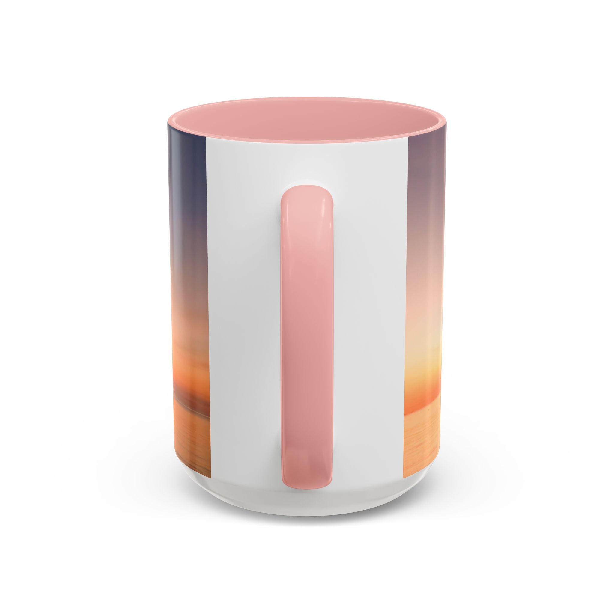 Wisdom Manfestation . Sunset Sky Accent Coffee Mug - Perfect for Cozy Mornings and Relaxing Evenings