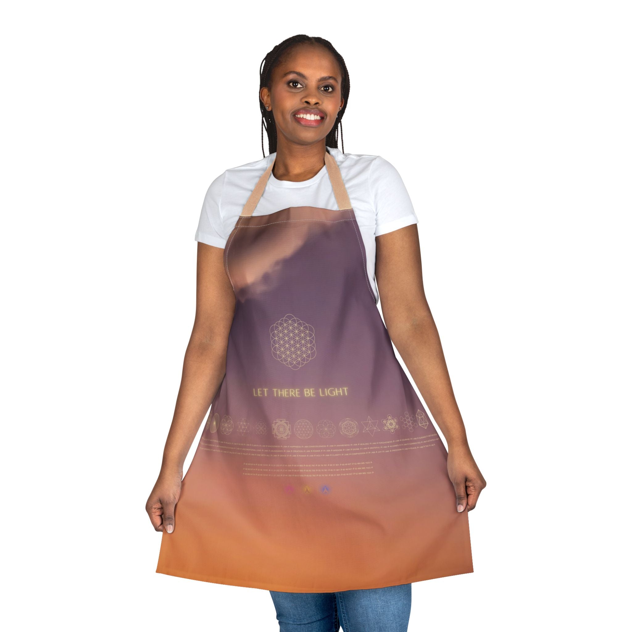 Let There Be Light . Sunset Sky Apron with 5-Color Straps