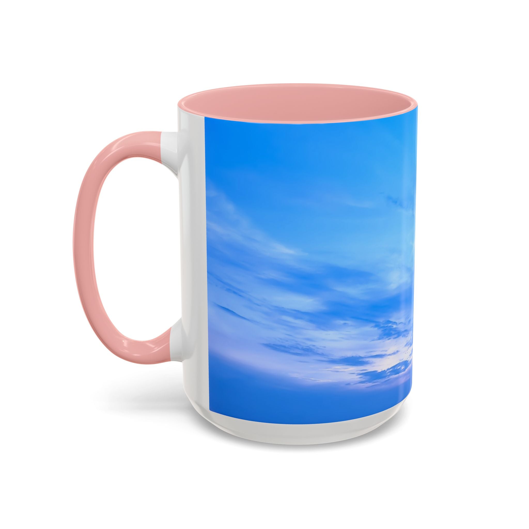 Power Creation . Sunset Sky Accent Coffee Mug - Perfect for Cozy Mornings and Relaxing Evenings
