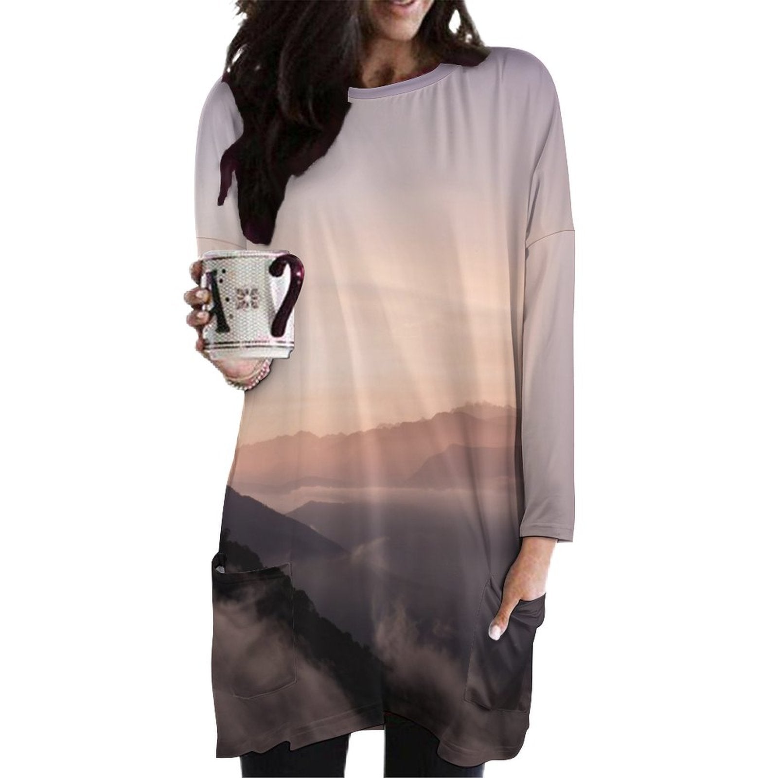 Wisdom Creation . Long Sleeve T-Shirts with Pocket