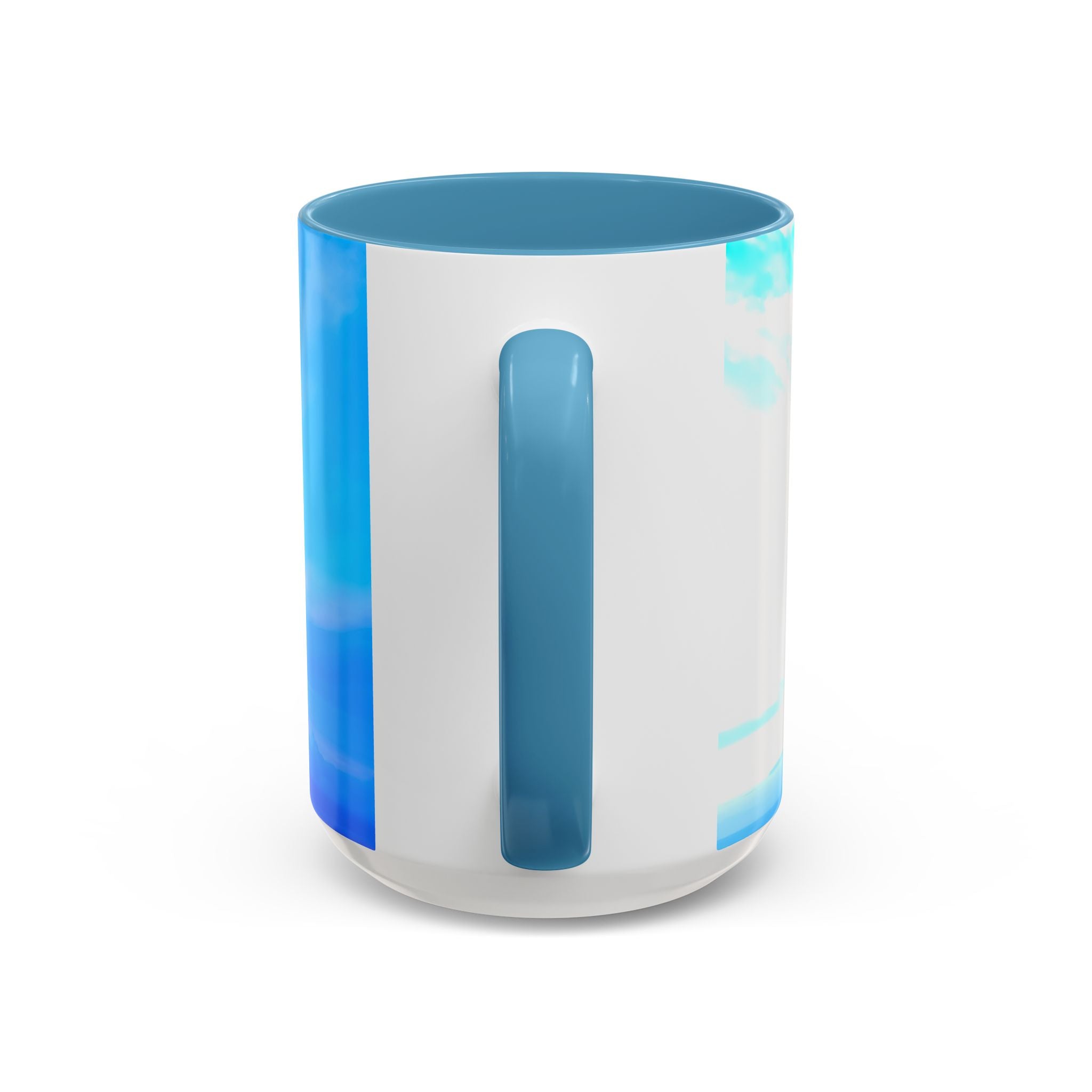 Power Embodiment . Sunset Sky Accent Coffee Mug - Perfect for Cozy Mornings and Relaxing Evenings