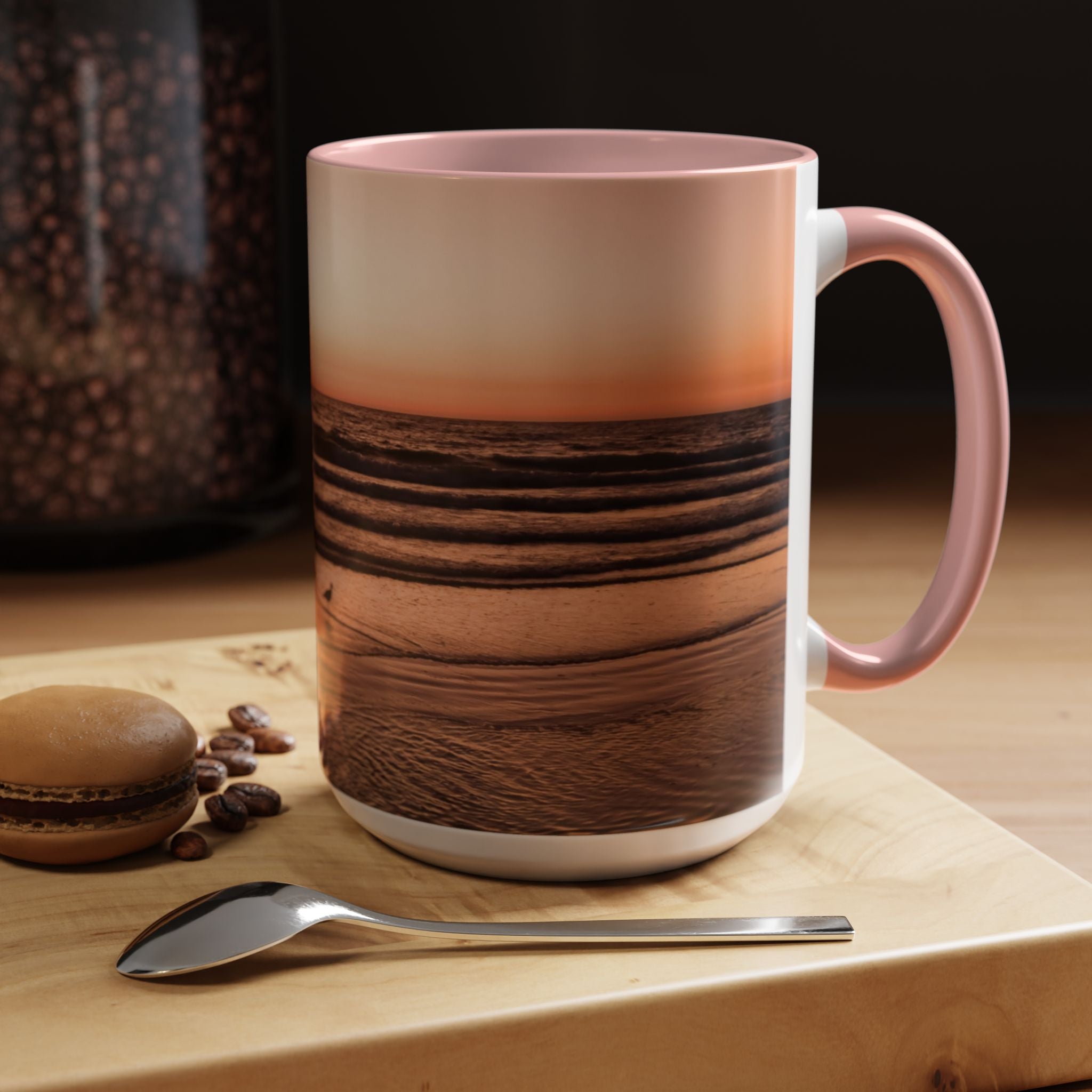 Wisdom Alignment . Sunset Sky Accent Coffee Mug - Perfect for Cozy Mornings and Relaxing Evenings