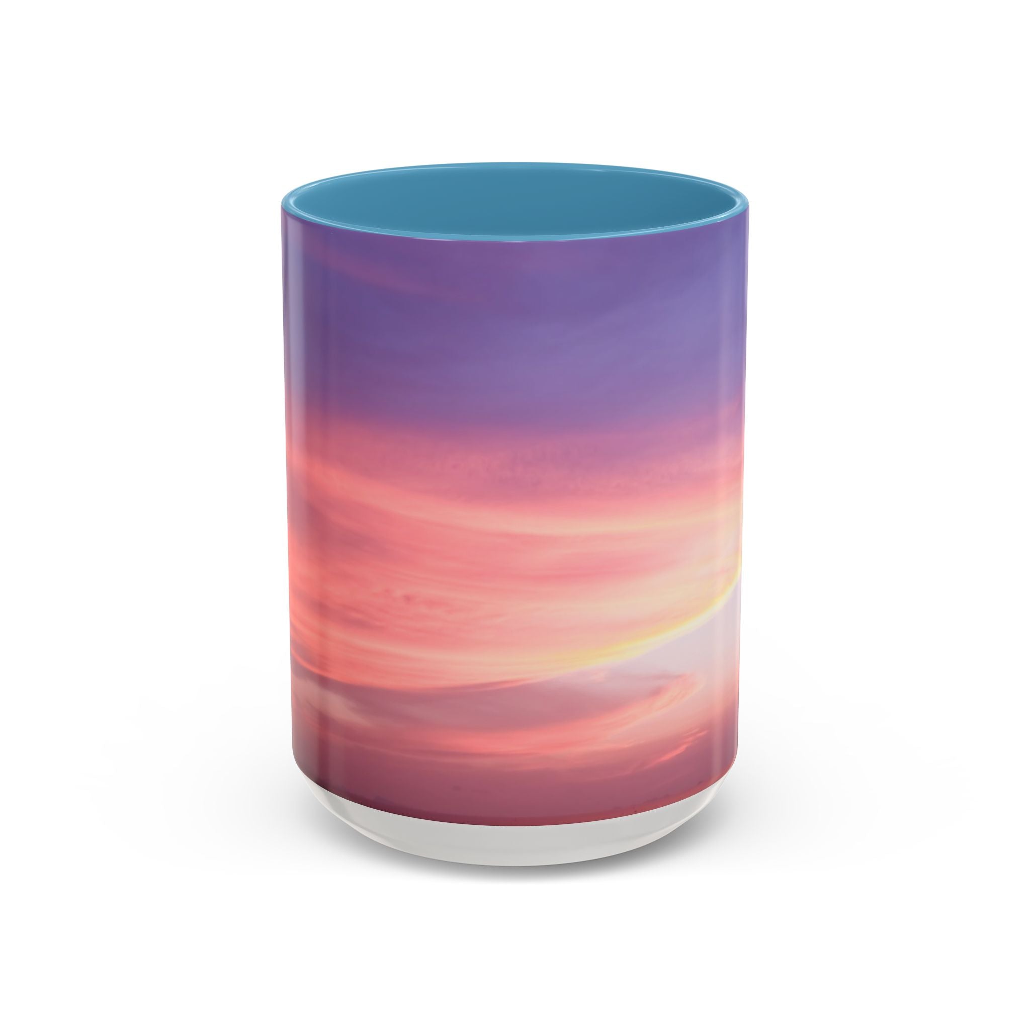 Love Activation . Sunset Sky Accent Coffee Mug - Perfect for Cozy Mornings and Relaxing Evenings