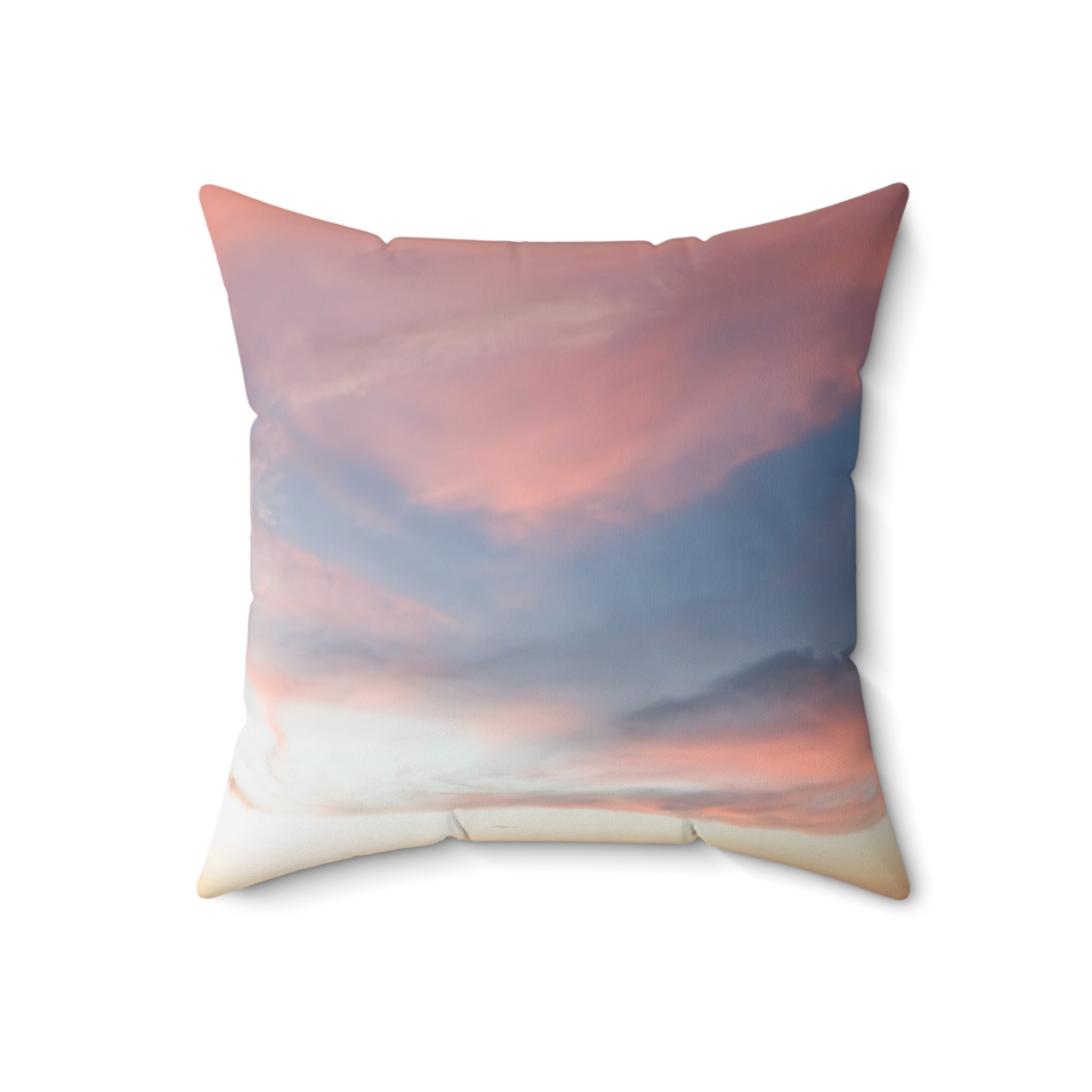 Love Manifestation . Pastel Sky Throw Pillow, Cozy Decorative Cushion for Living Room, Boho Home Decor, Gift for Housewarming, Beach House Accent