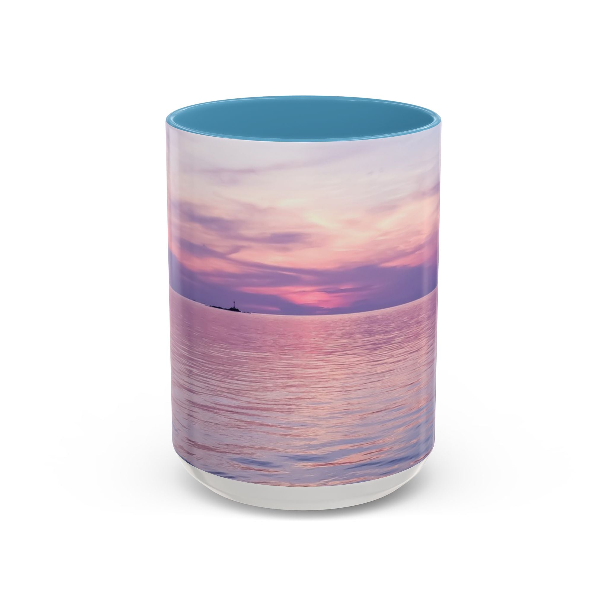 Power Connection . Sunset Sky Accent Coffee Mug - Perfect for Cozy Mornings and Relaxing Evenings