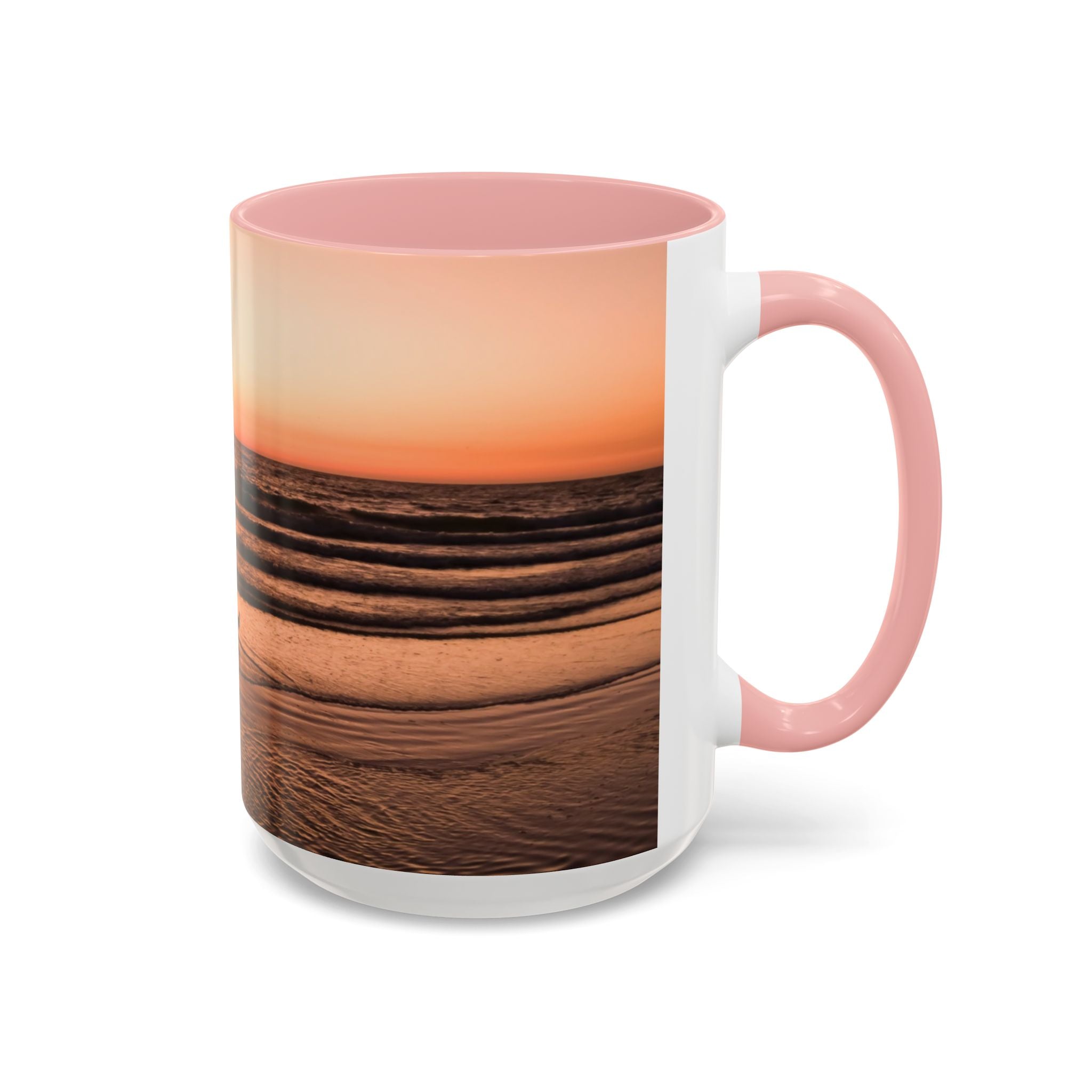 Wisdom Alignment . Sunset Sky Accent Coffee Mug - Perfect for Cozy Mornings and Relaxing Evenings